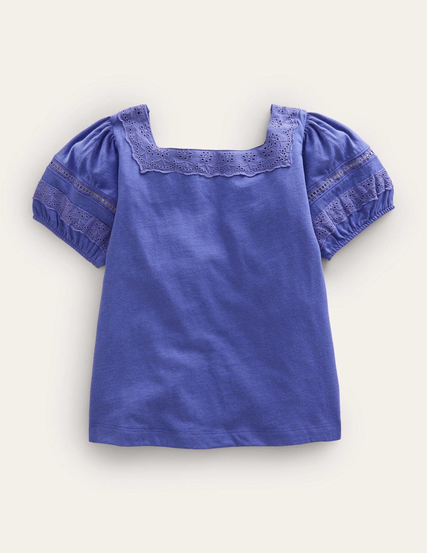 Square Neck Swing Top-Soft Starboard Blue