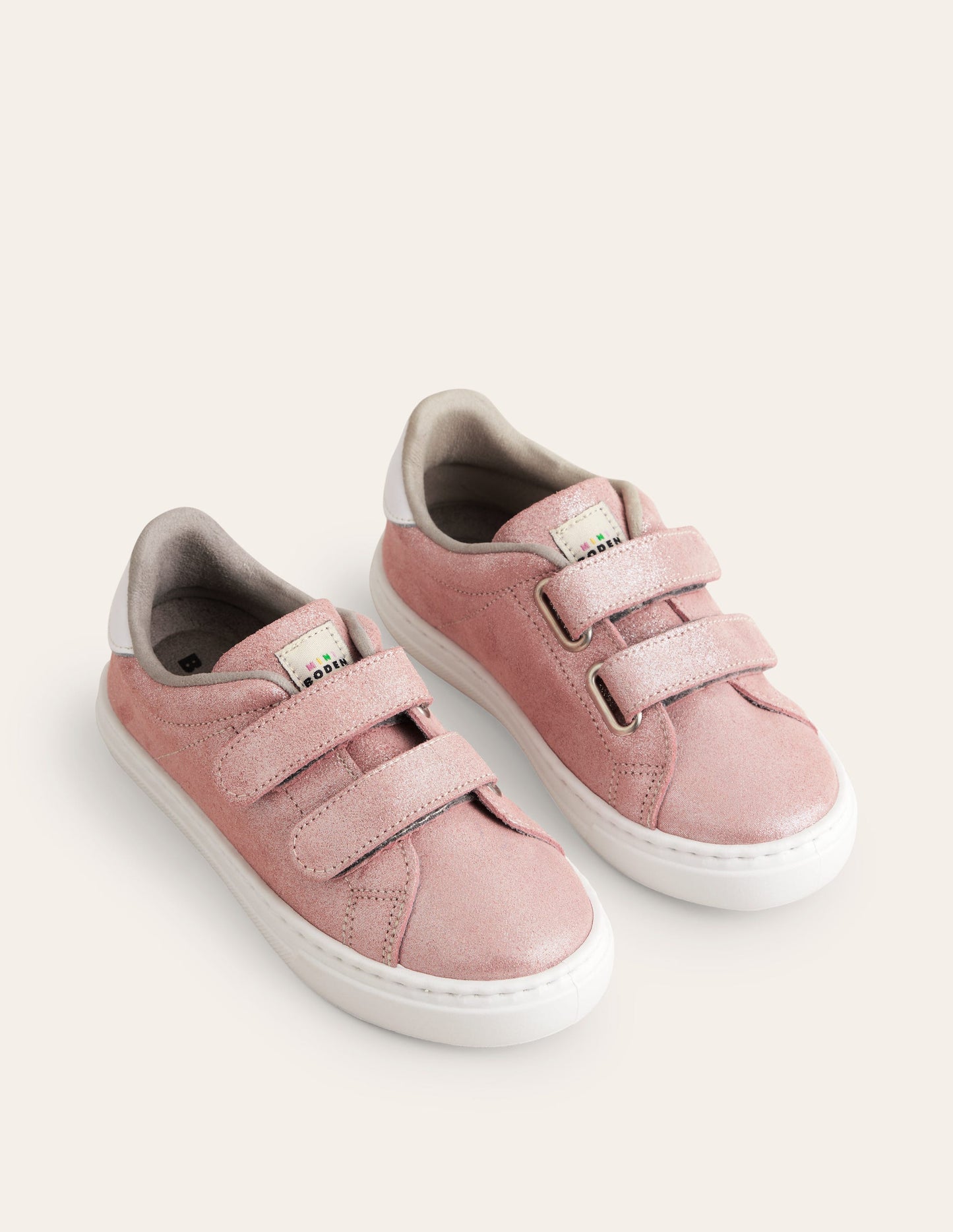 Double Strap Low Tops-Rose Gold