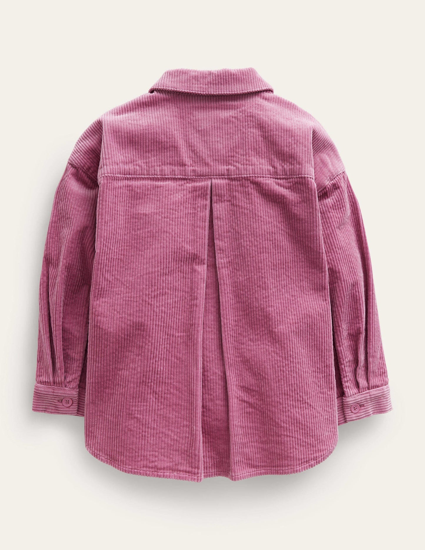 Relaxed Cord Shirt-Teacup Pink