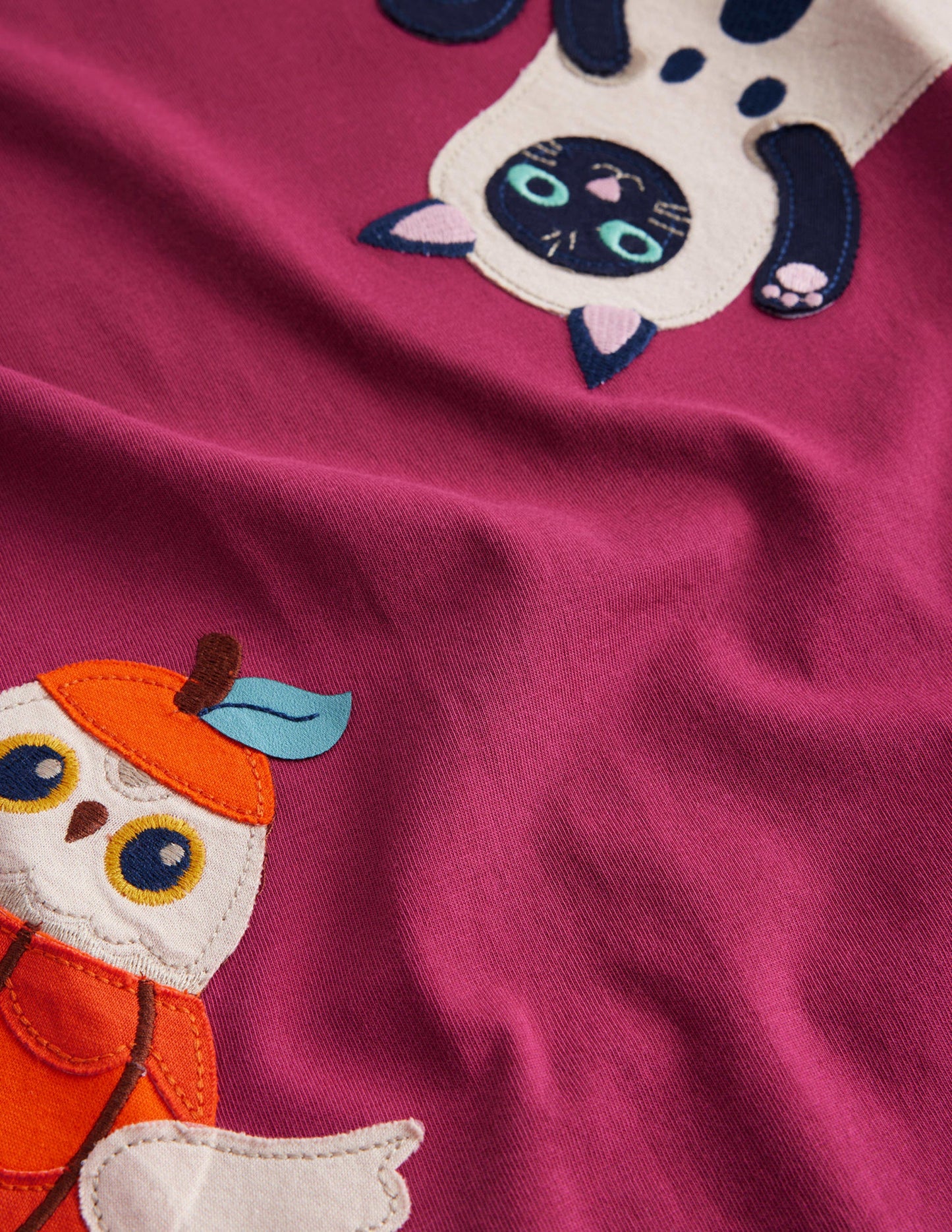 Appliqué Jersey Tunic-Penelope Pink
