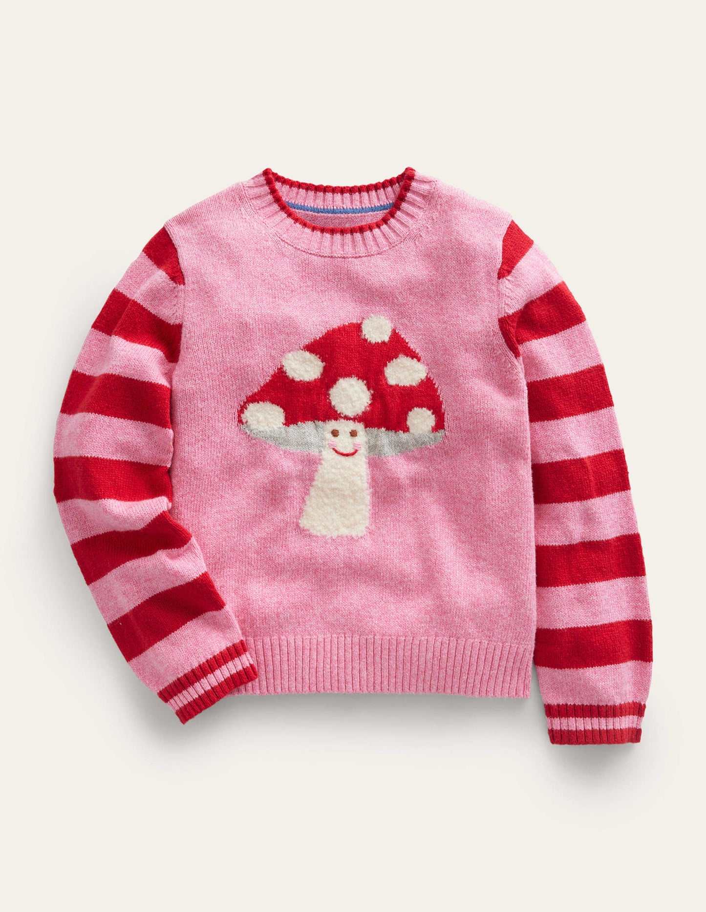 Boucle Toadstool Jumper-Azalea Toadstool