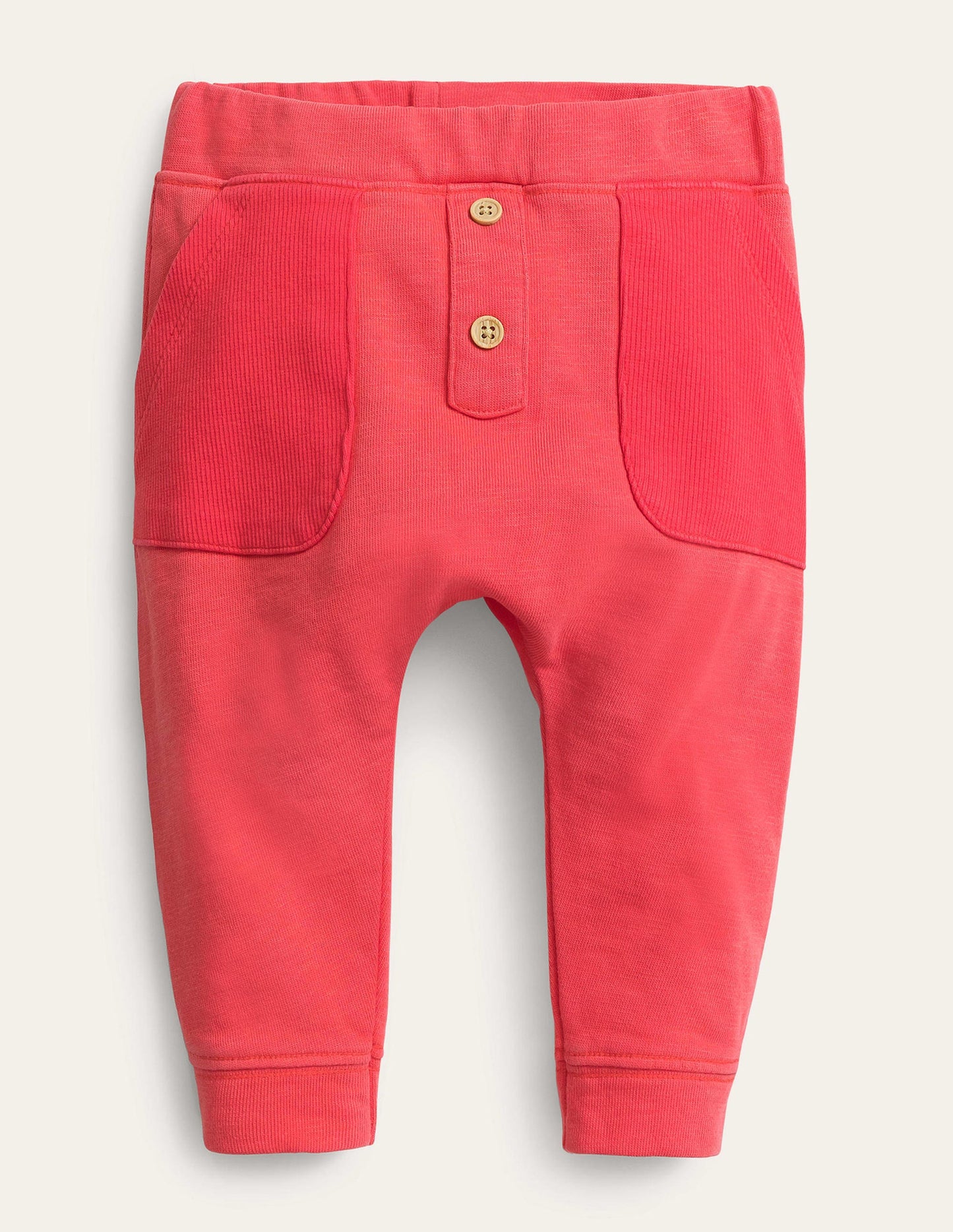 Garment Wash Bottoms-Jam Red