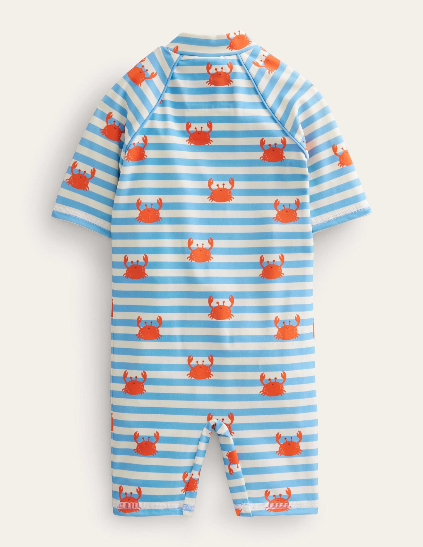 Printed Surf Suit-Bonnie Blue Crab Stripe