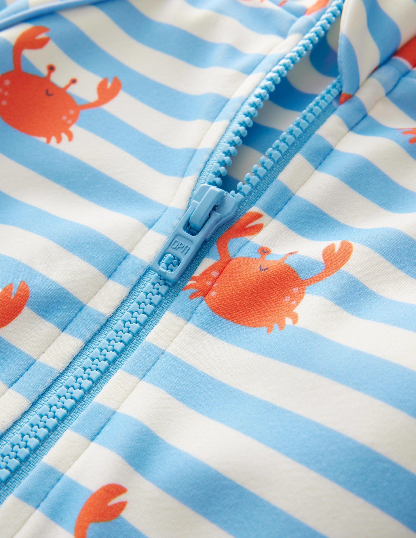 Printed Surf Suit-Bonnie Blue Crab Stripe