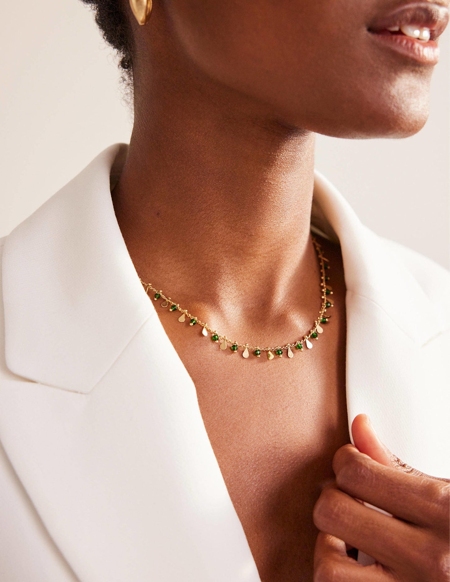 Beaded Necklace-Green
