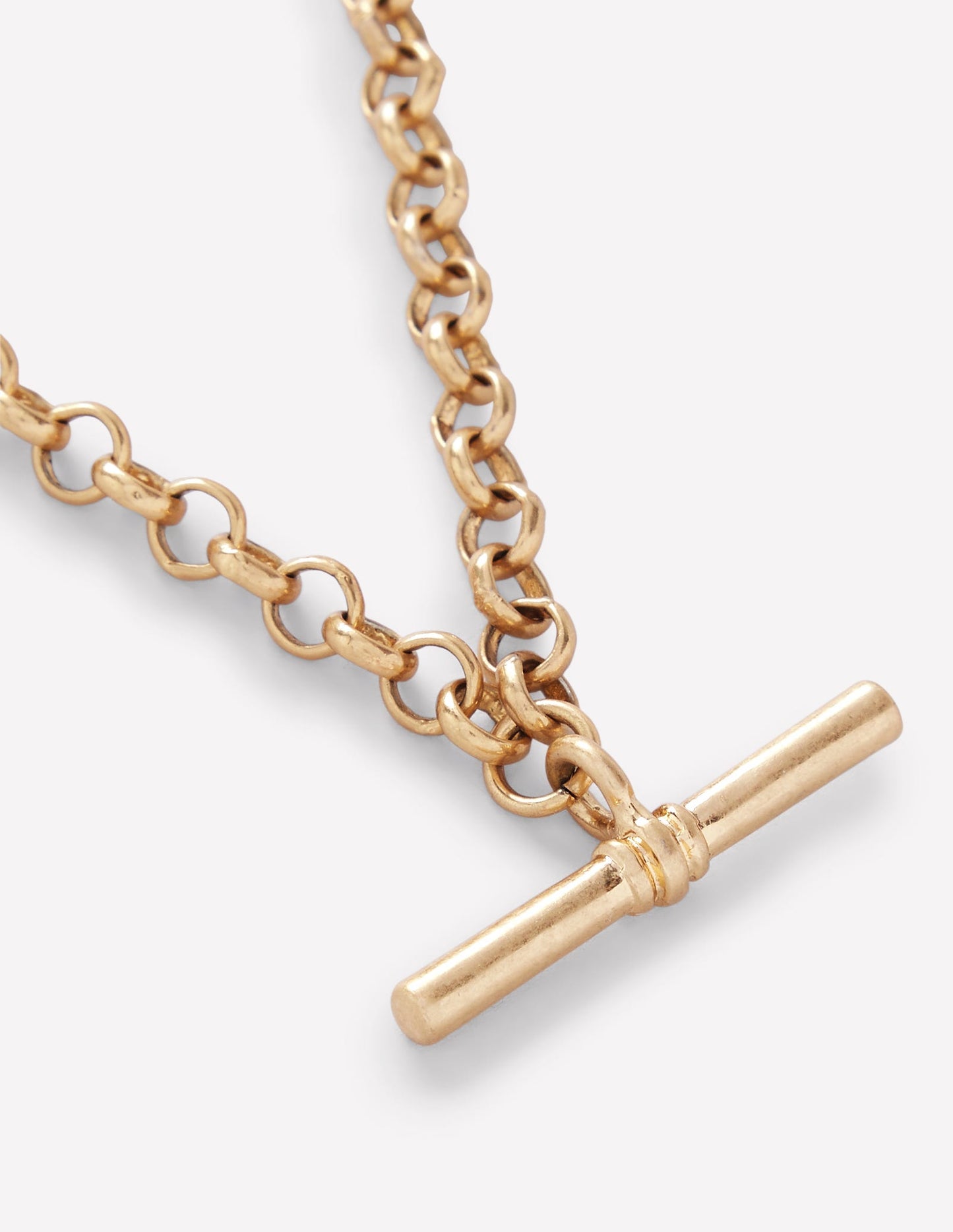 T-bar Chain Necklace-Gold