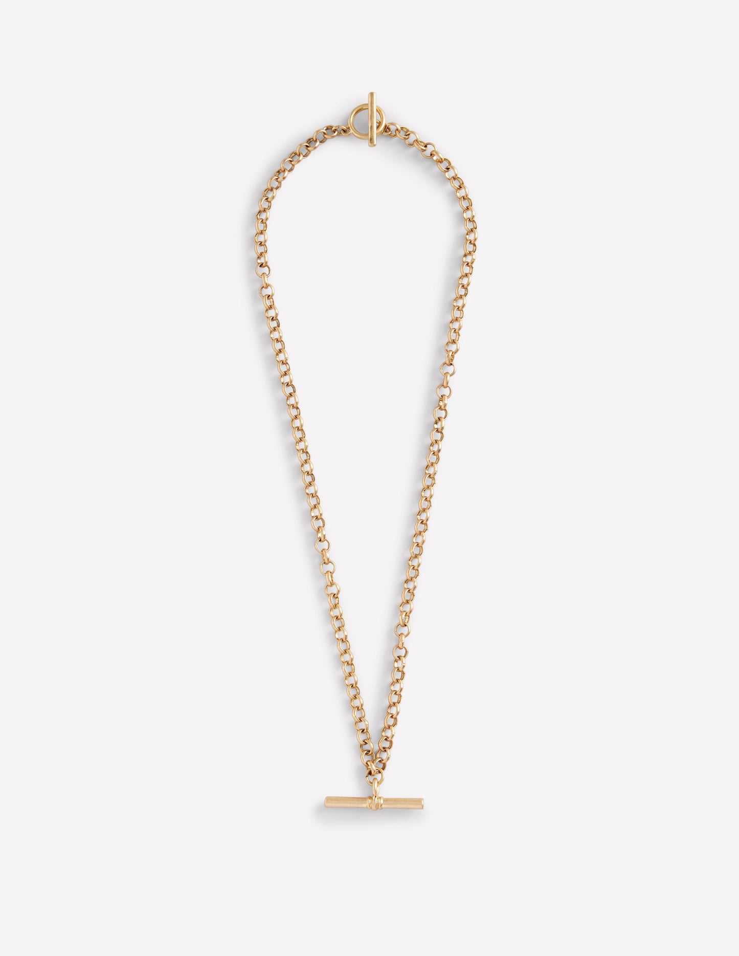 T-bar Chain Necklace-Gold