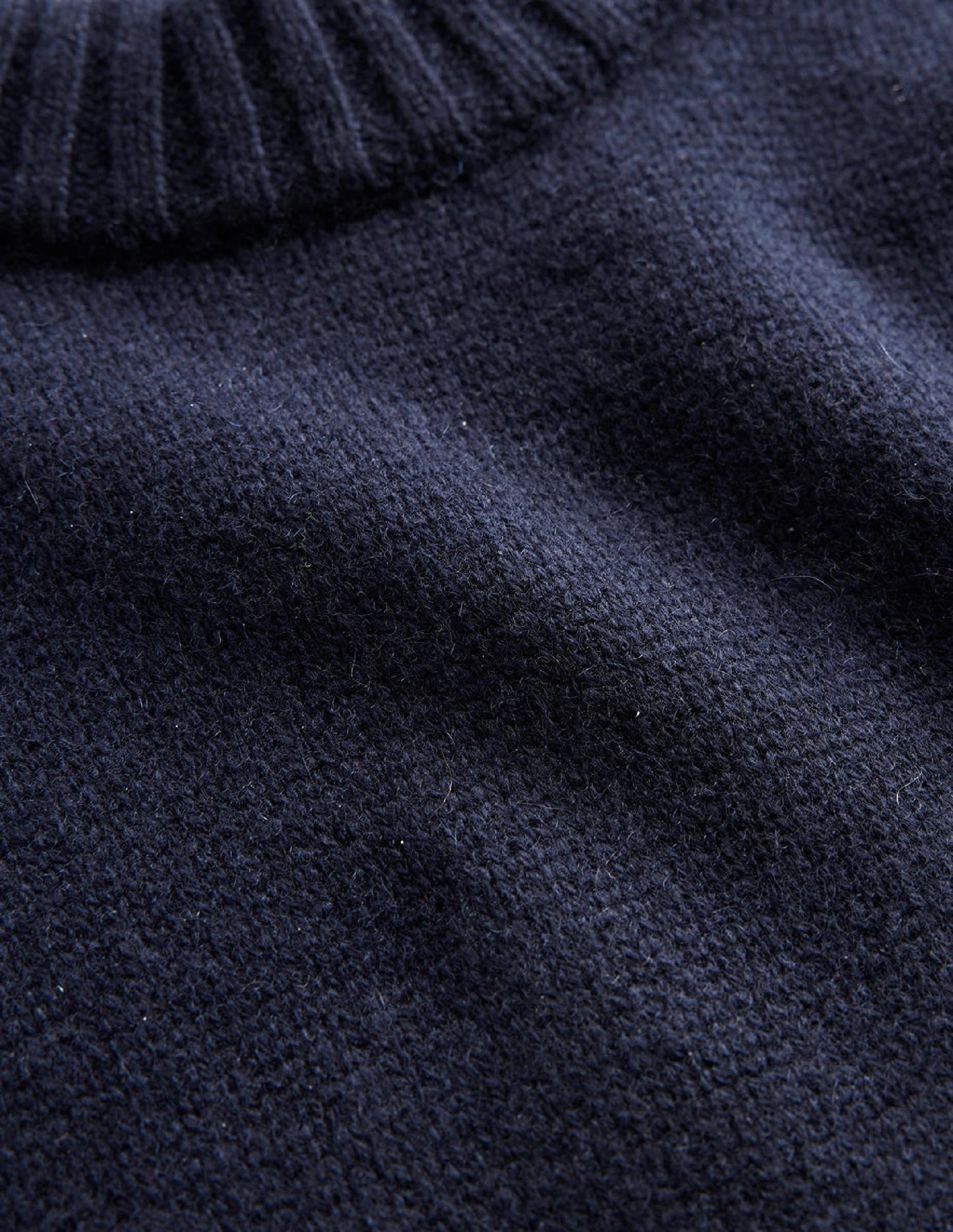 Chunky Cashmere Crew Neck Tank-navy