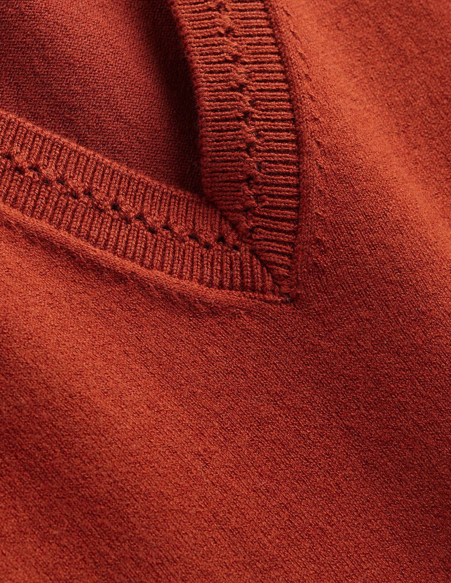 Catriona Cotton V-Neck Tank-Chestnut Brown
