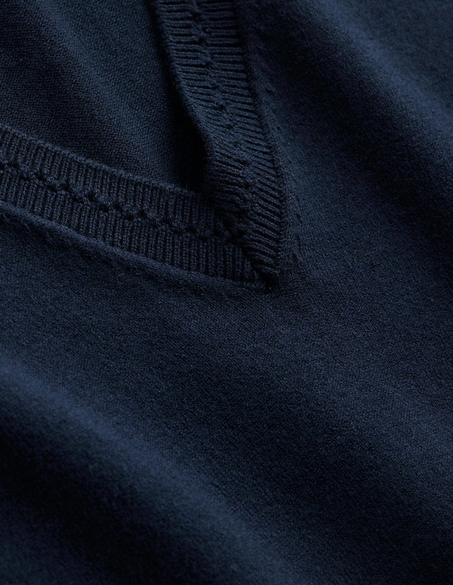 Catriona Cotton V-Neck Tank-Navy