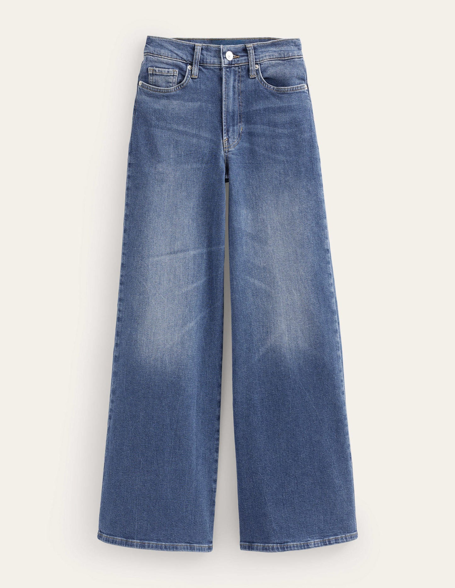 High Rise Wide Leg Jeans-Mid Vintage