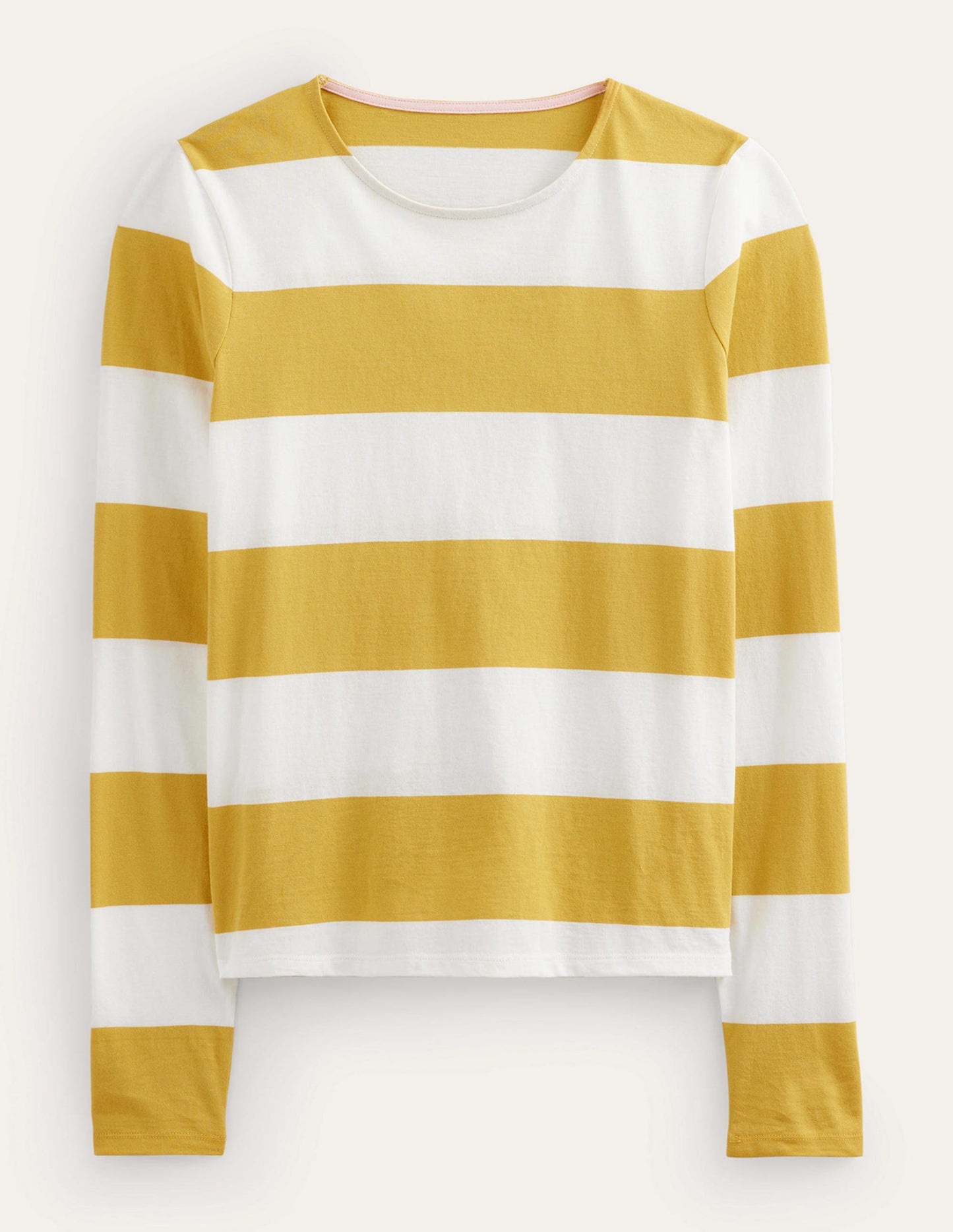 Bea Long Sleeve Breton-Ivory, Yellow
