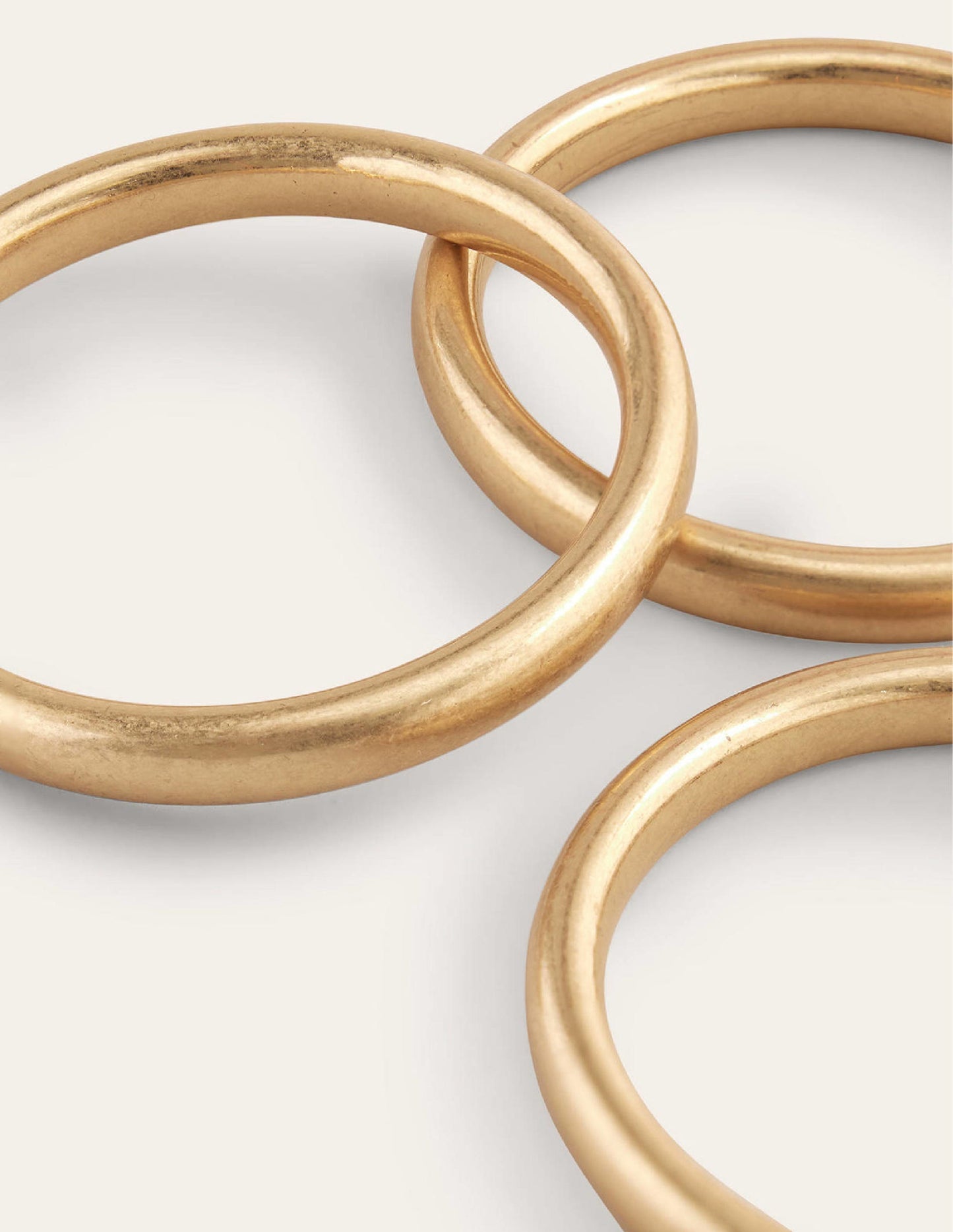 3 Pack Chunky Bangles-Gold