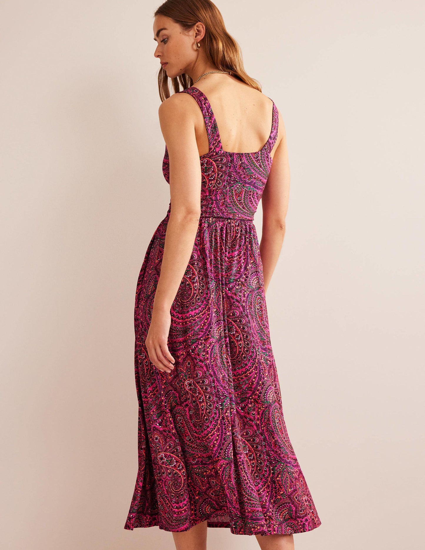 Sleeveless Jersey Maxi Dress-Ultra Pink, Palace