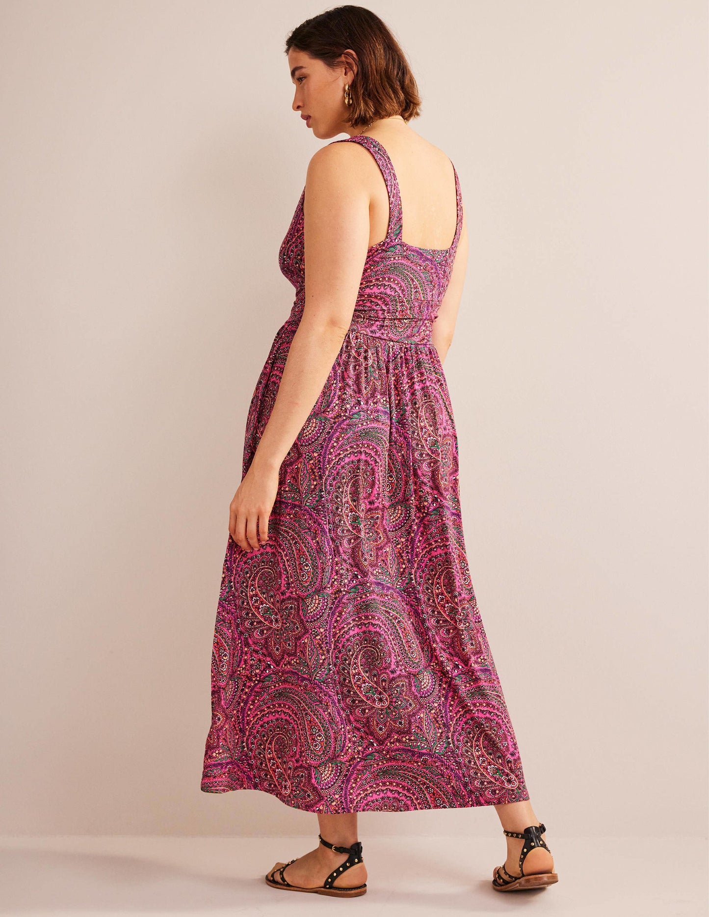Sleeveless Jersey Maxi Dress-Ultra Pink, Palace