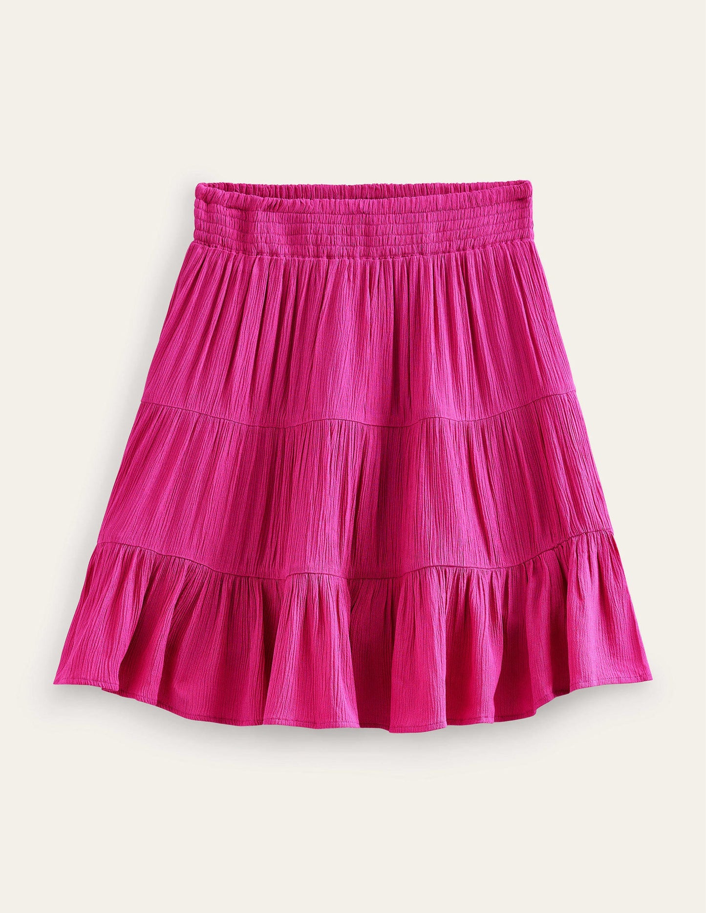 Crinkle Mini Skirt-Phlox Pink