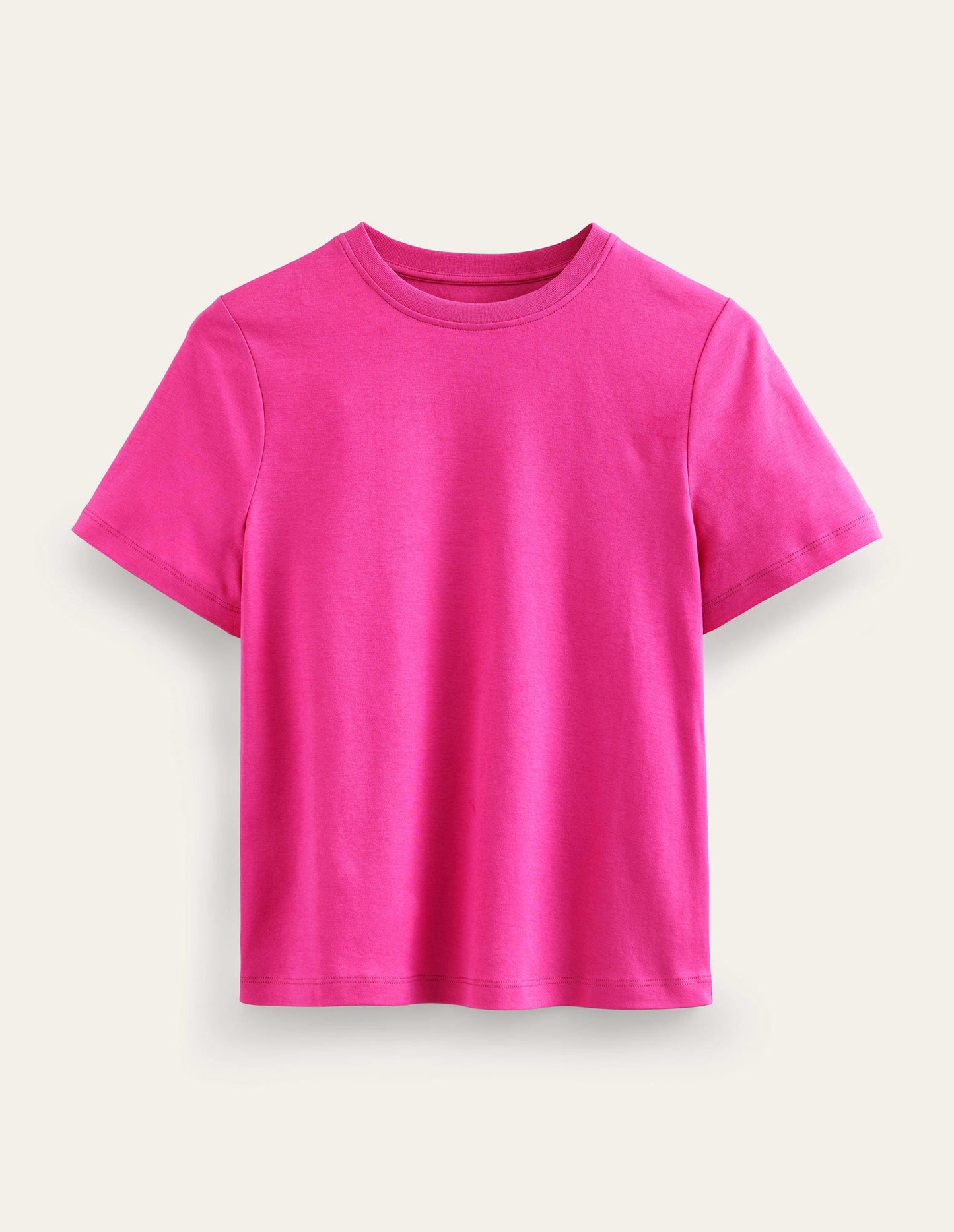 Perfect Cotton T-Shirt-Fuchsia Fedora