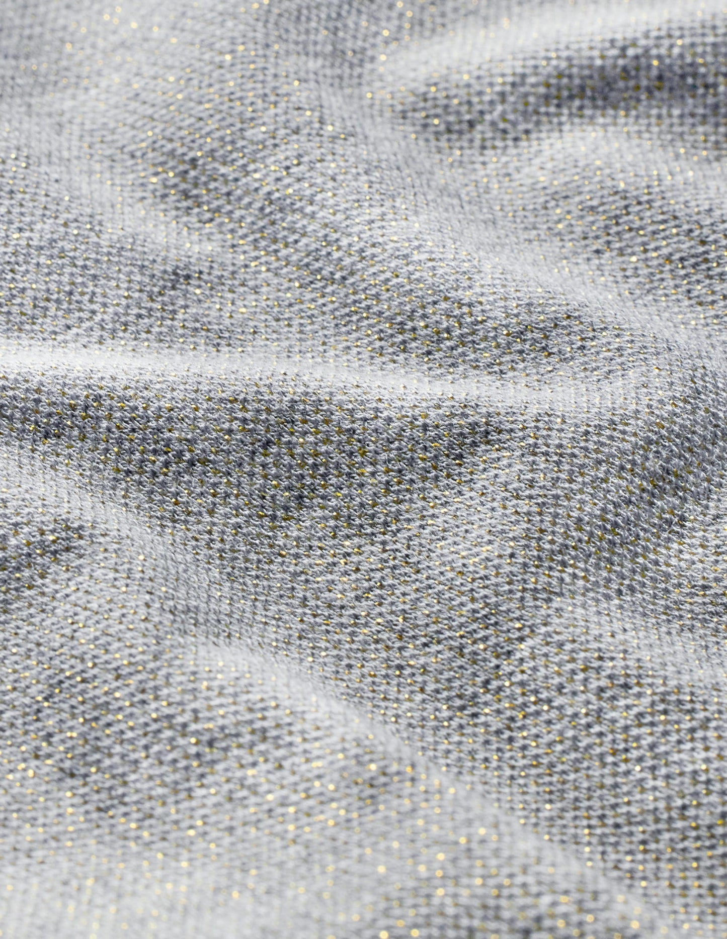 Boxy Sparkle Top-Grey Marl/Gold