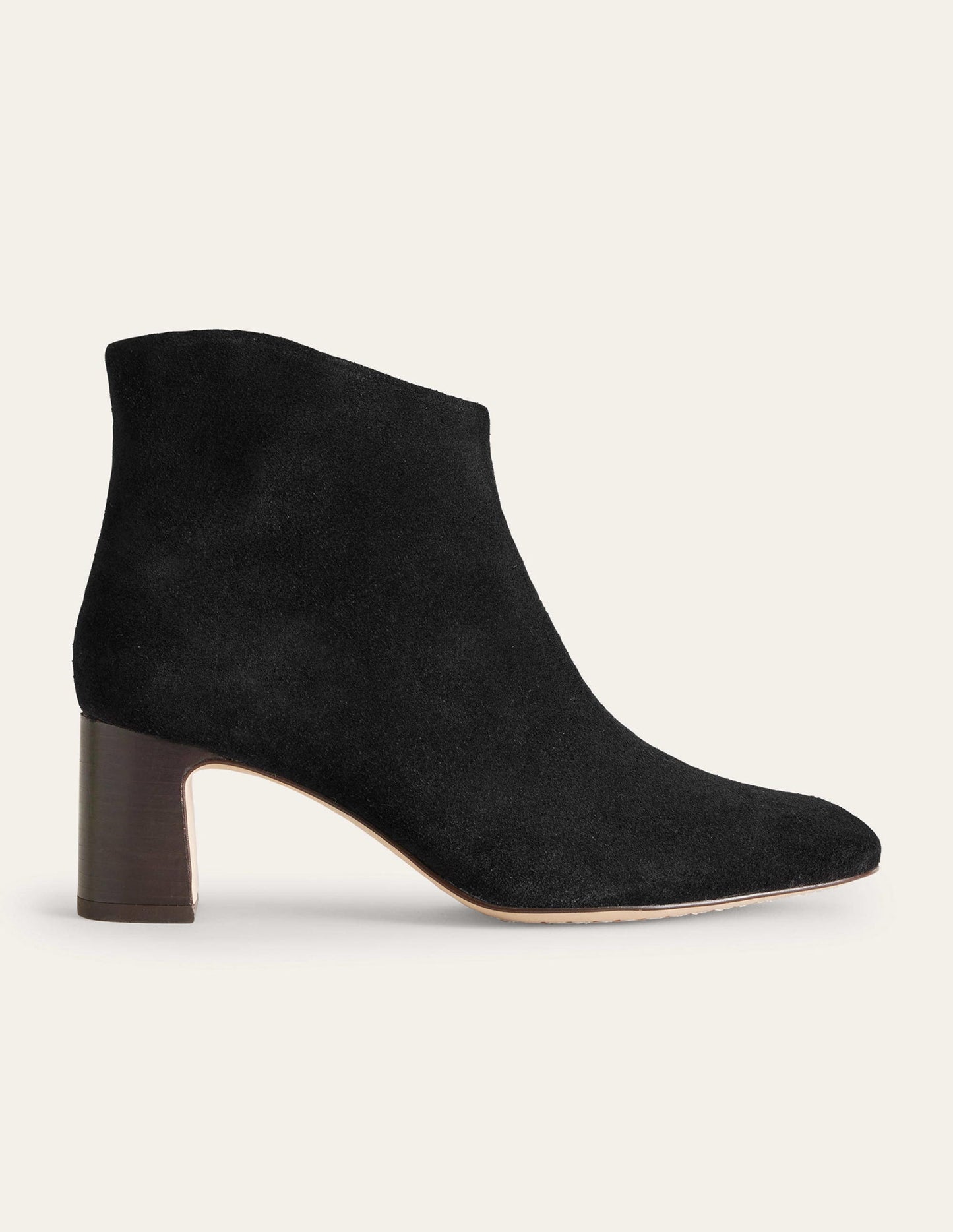 Suede Ankle Boots-Black
