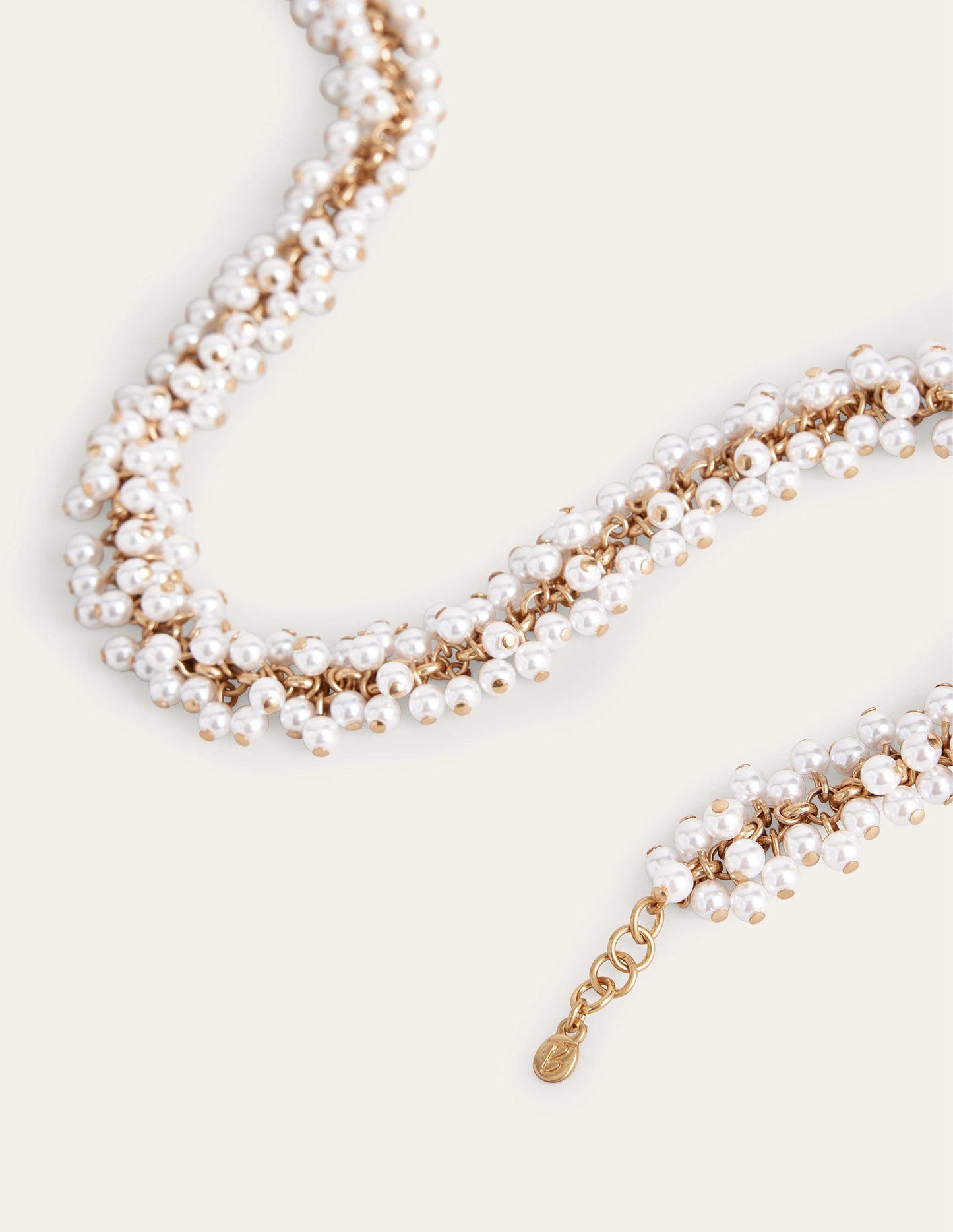 Beaded Necklace-Pearl