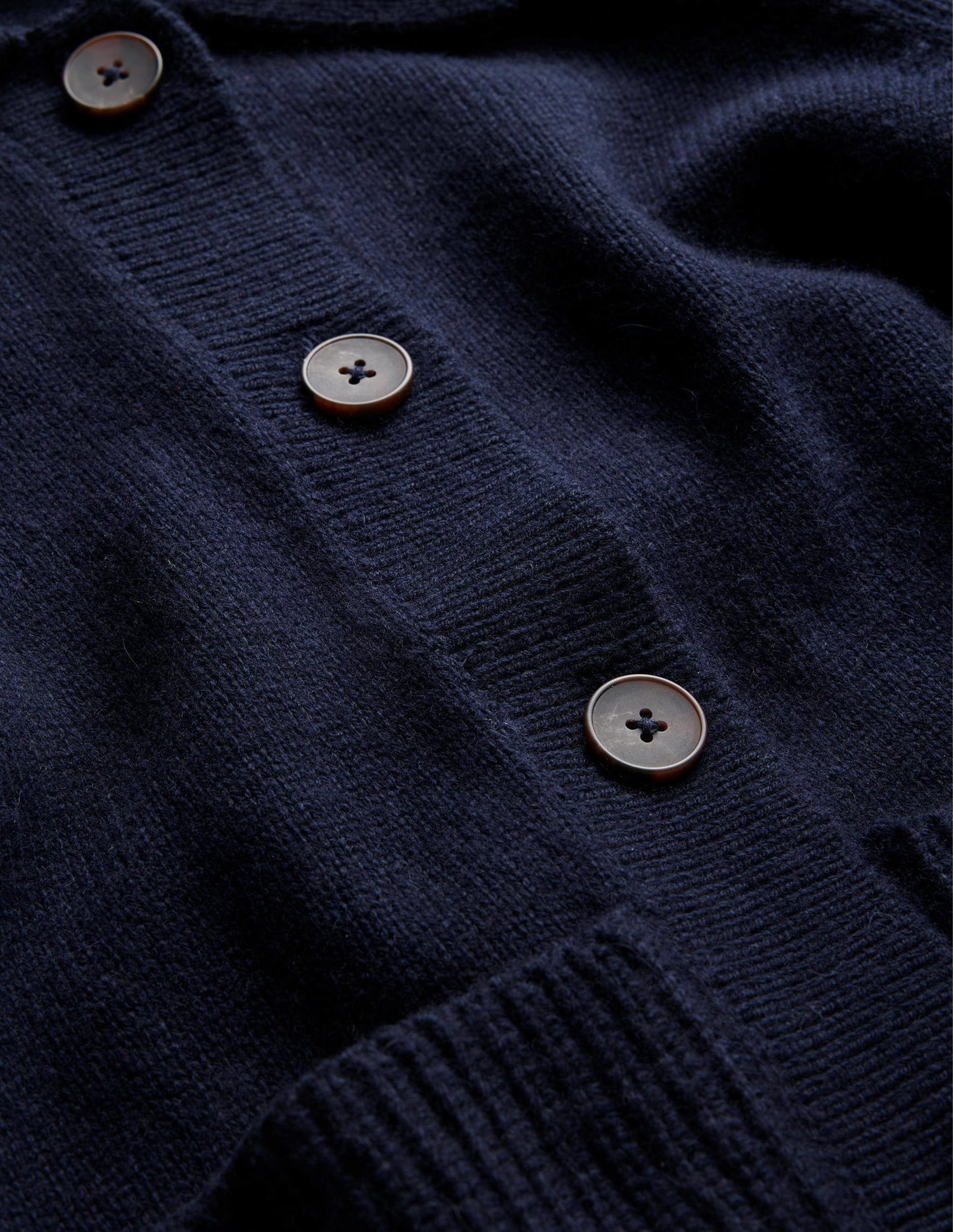Collared Cardigan-Navy