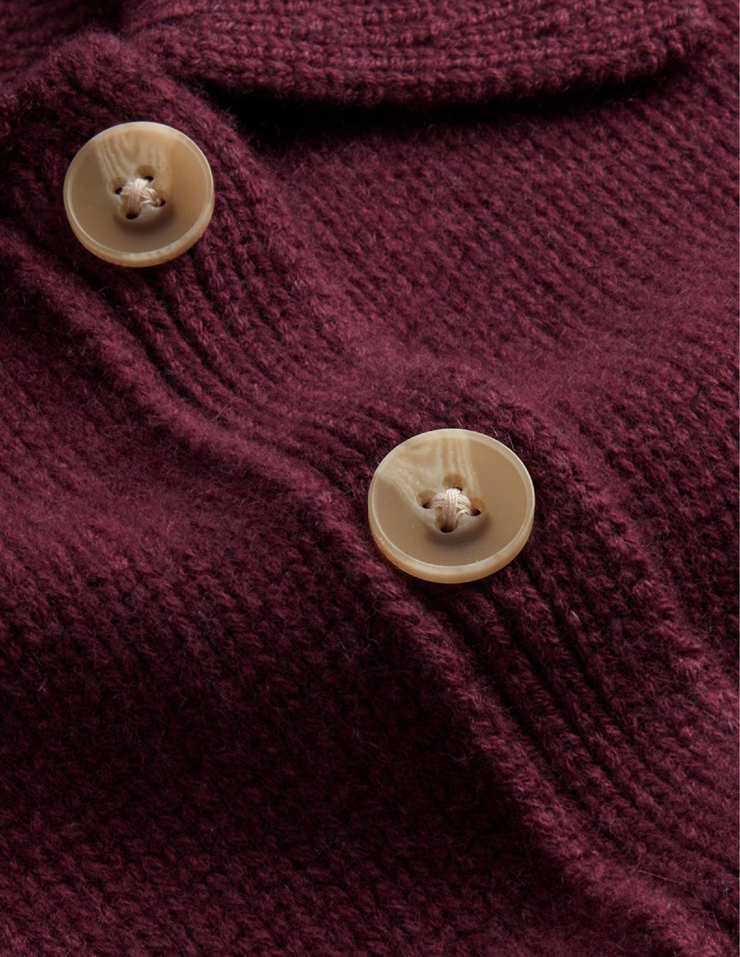 Collared Cashmere Cardigan-Mulled Wine Melange