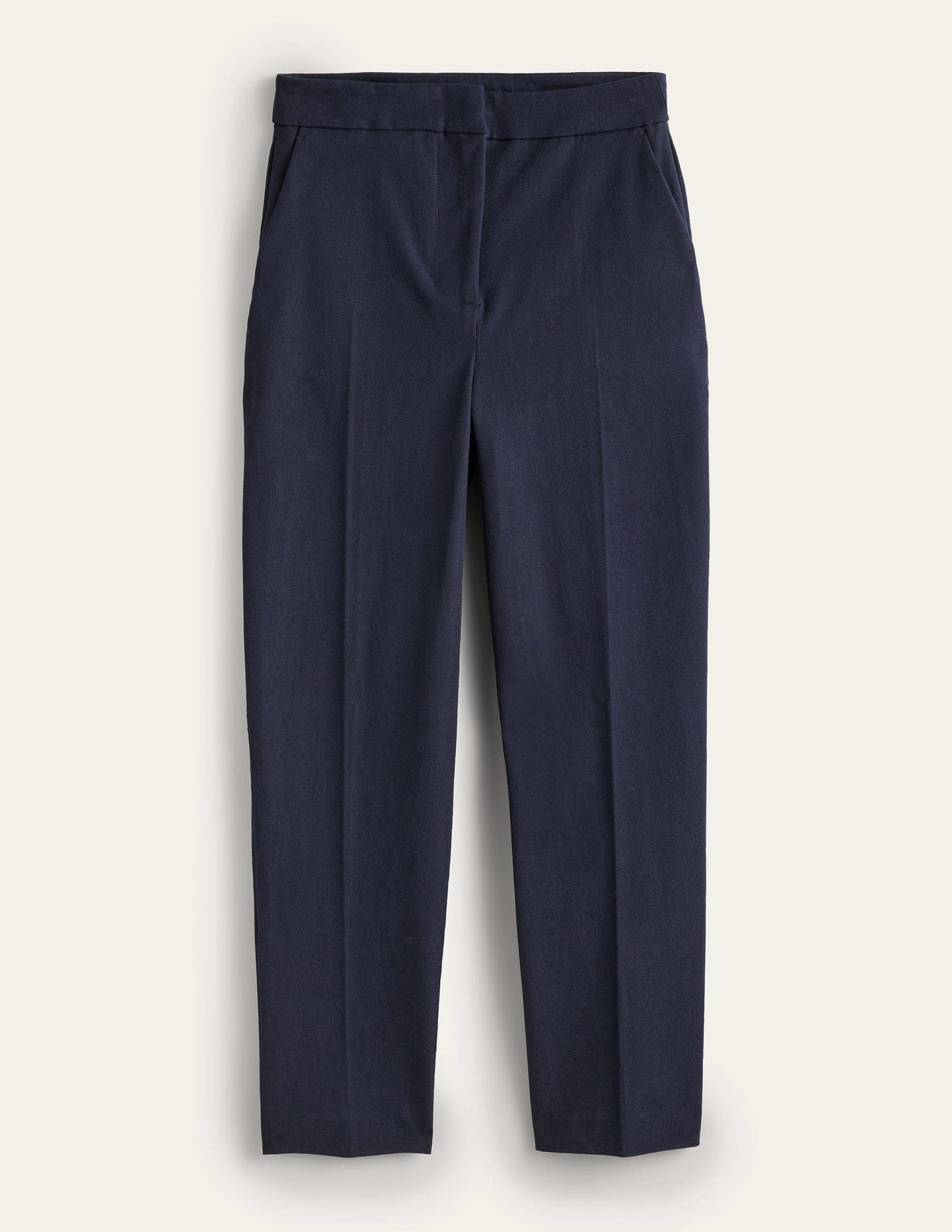 Bi-Stretch Tapered Trousers-Navy