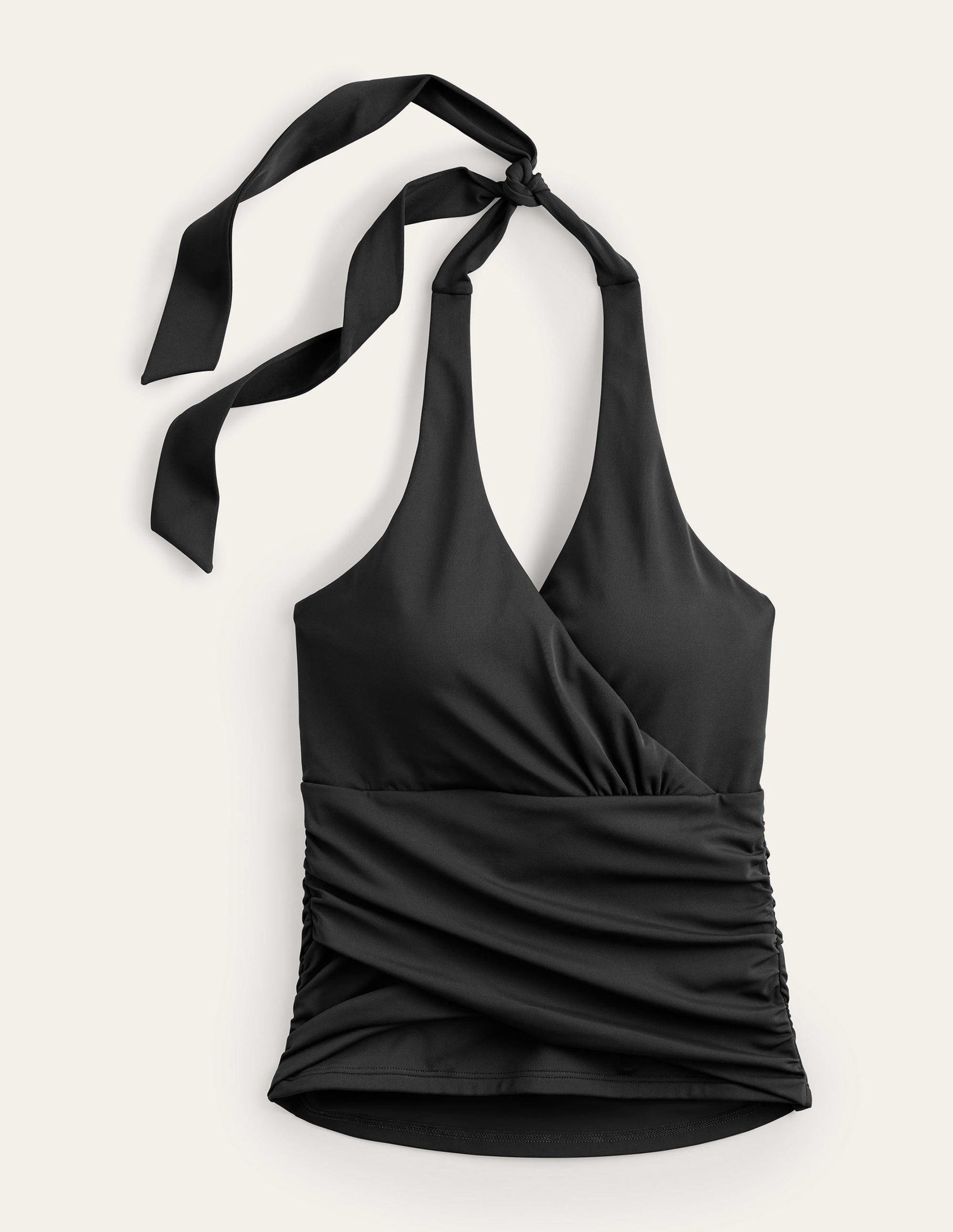 Levanzo Halter Tankini Top-Black-5
