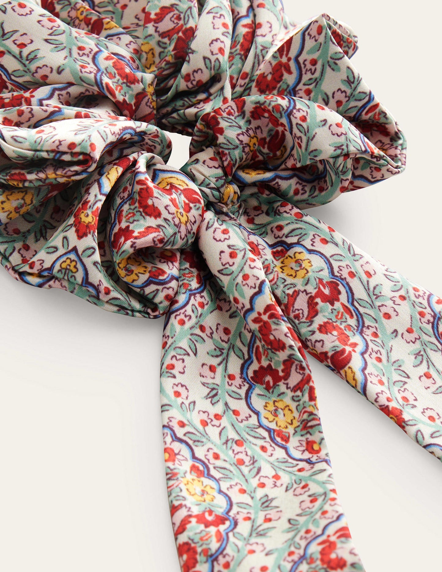 Scarf Hair Scrunchie-Multi Vine, Terrace
