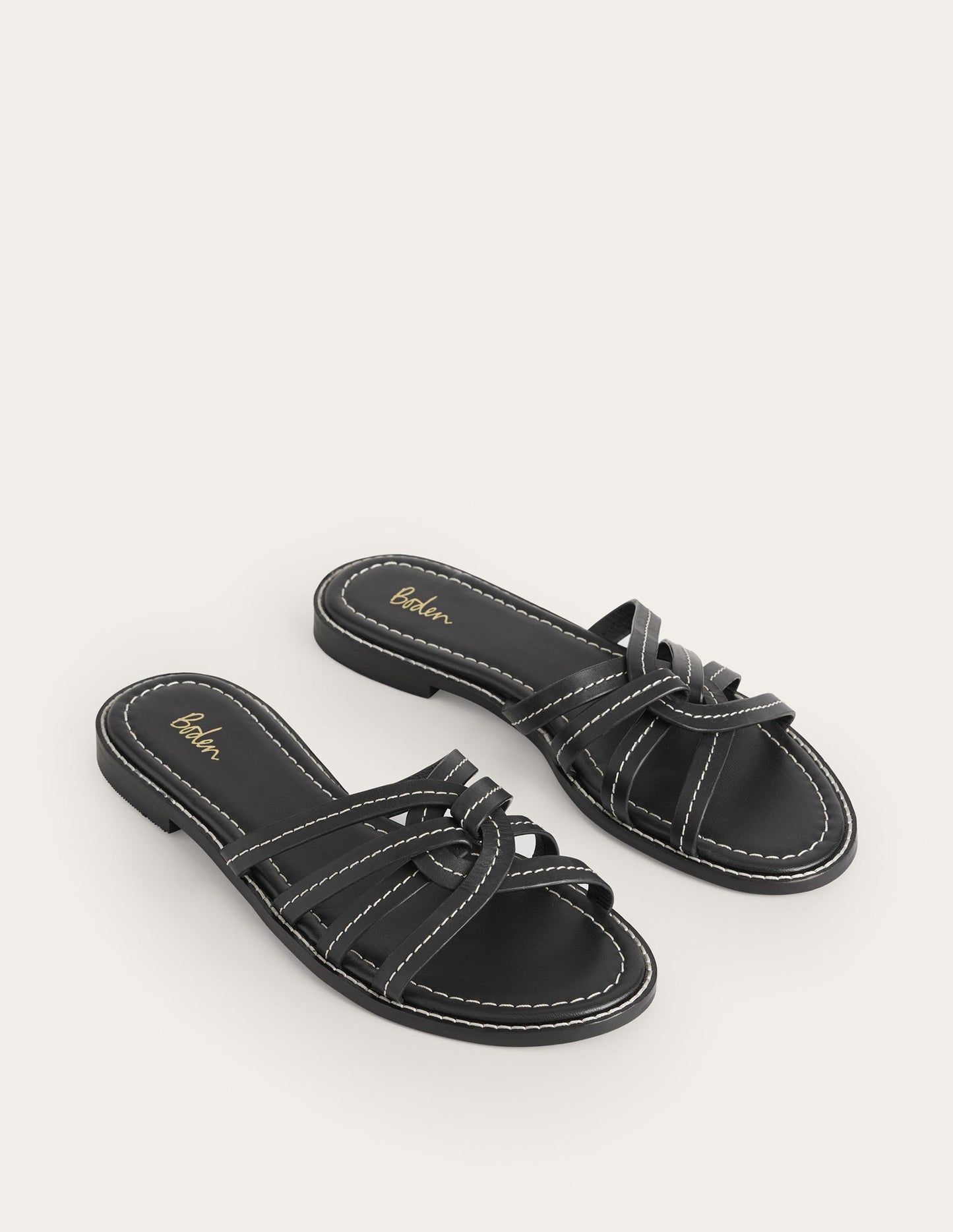 Multi Strap Sliders-Black