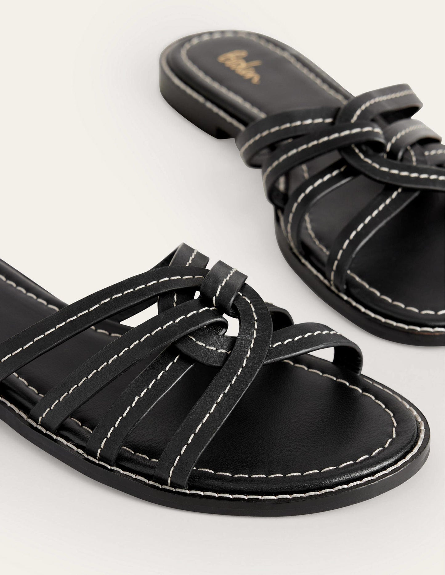 Multi Strap Sliders-Black
