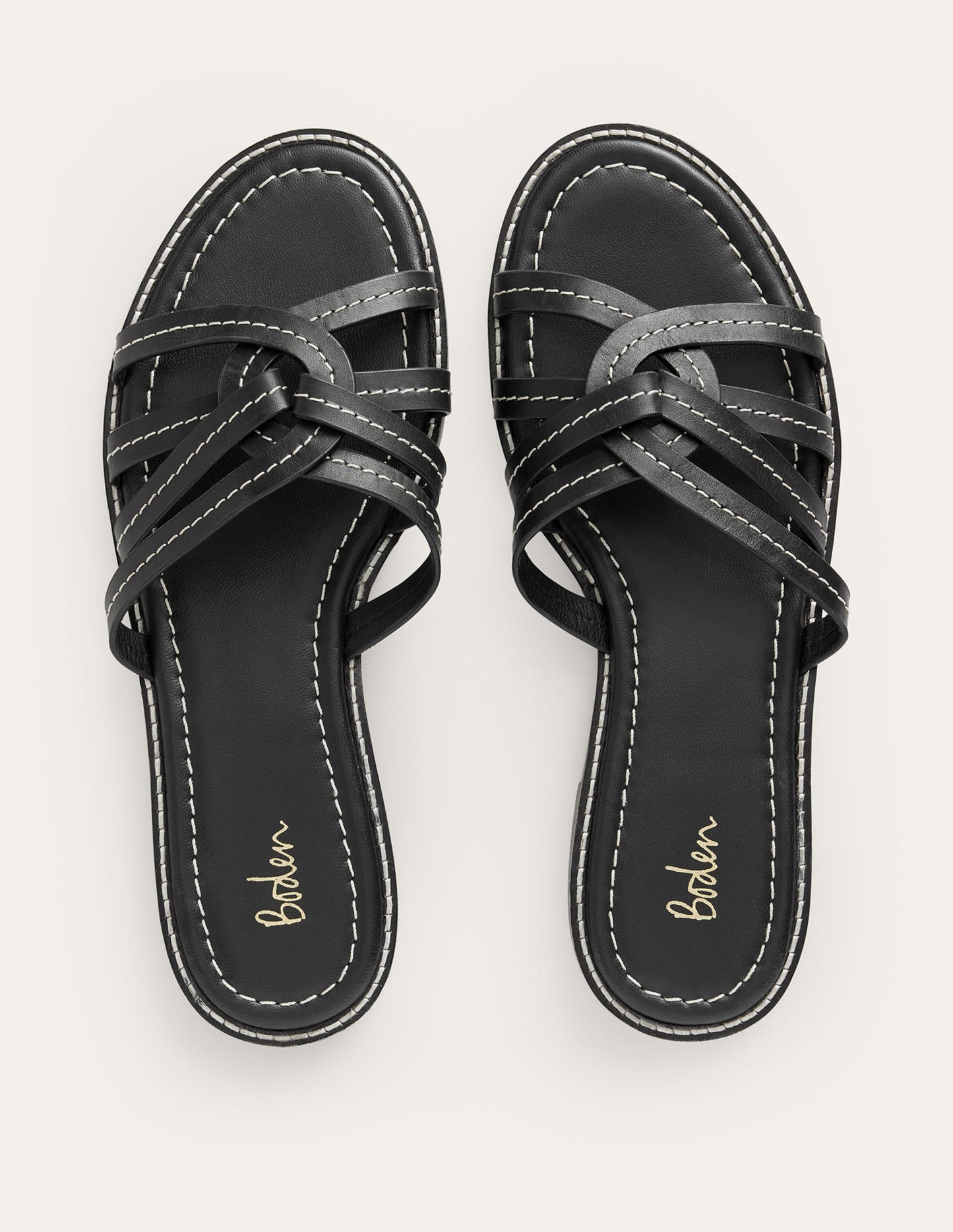 Multi Strap Sliders-Black