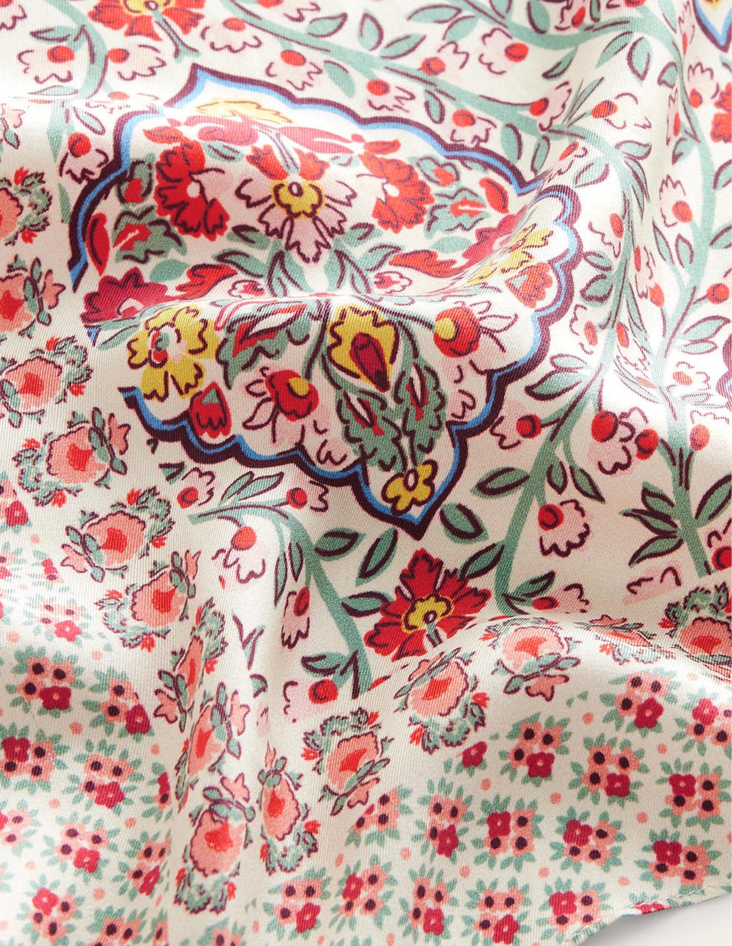 Silk Scarf-Multi, Vine Terrace