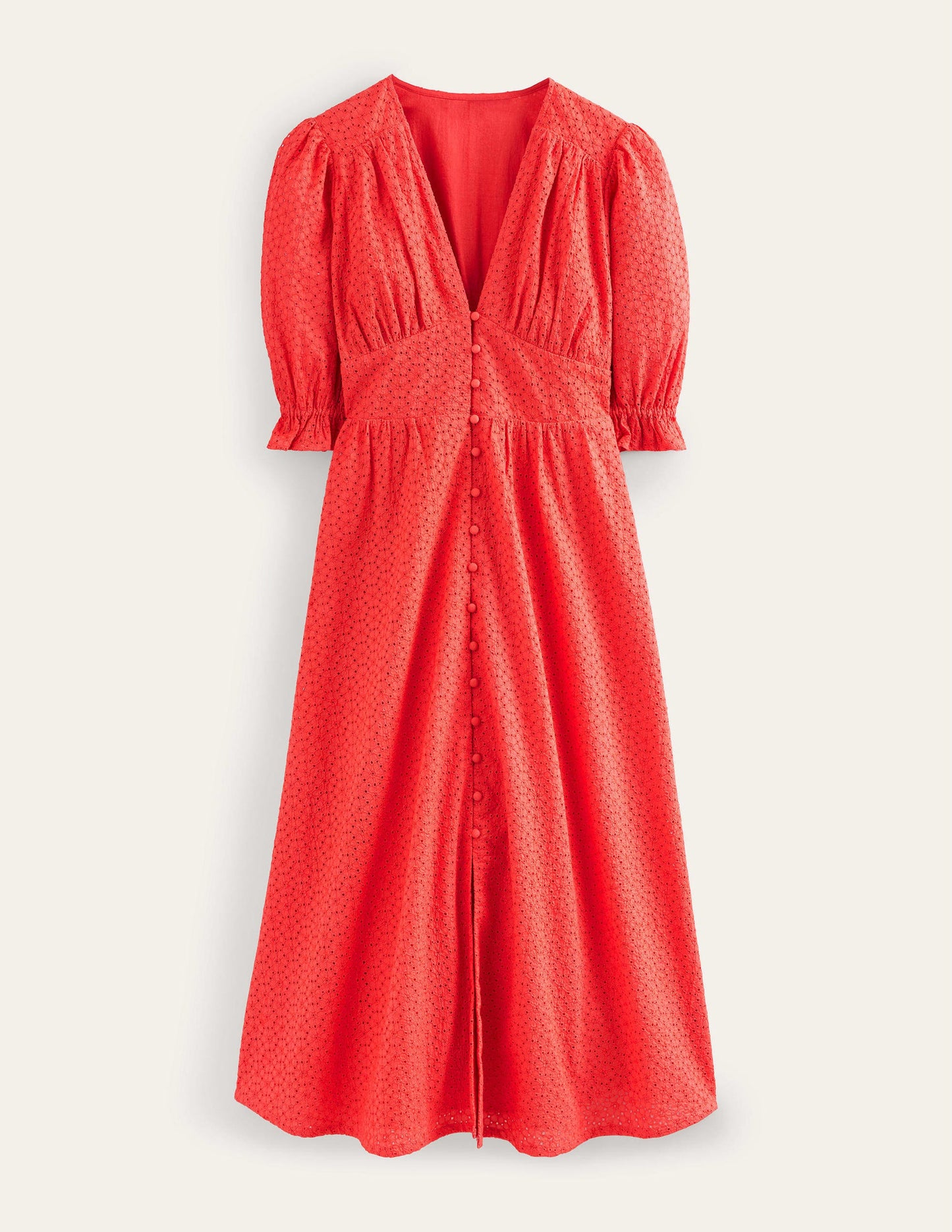 Broderie Midi Tea Dress-Jam