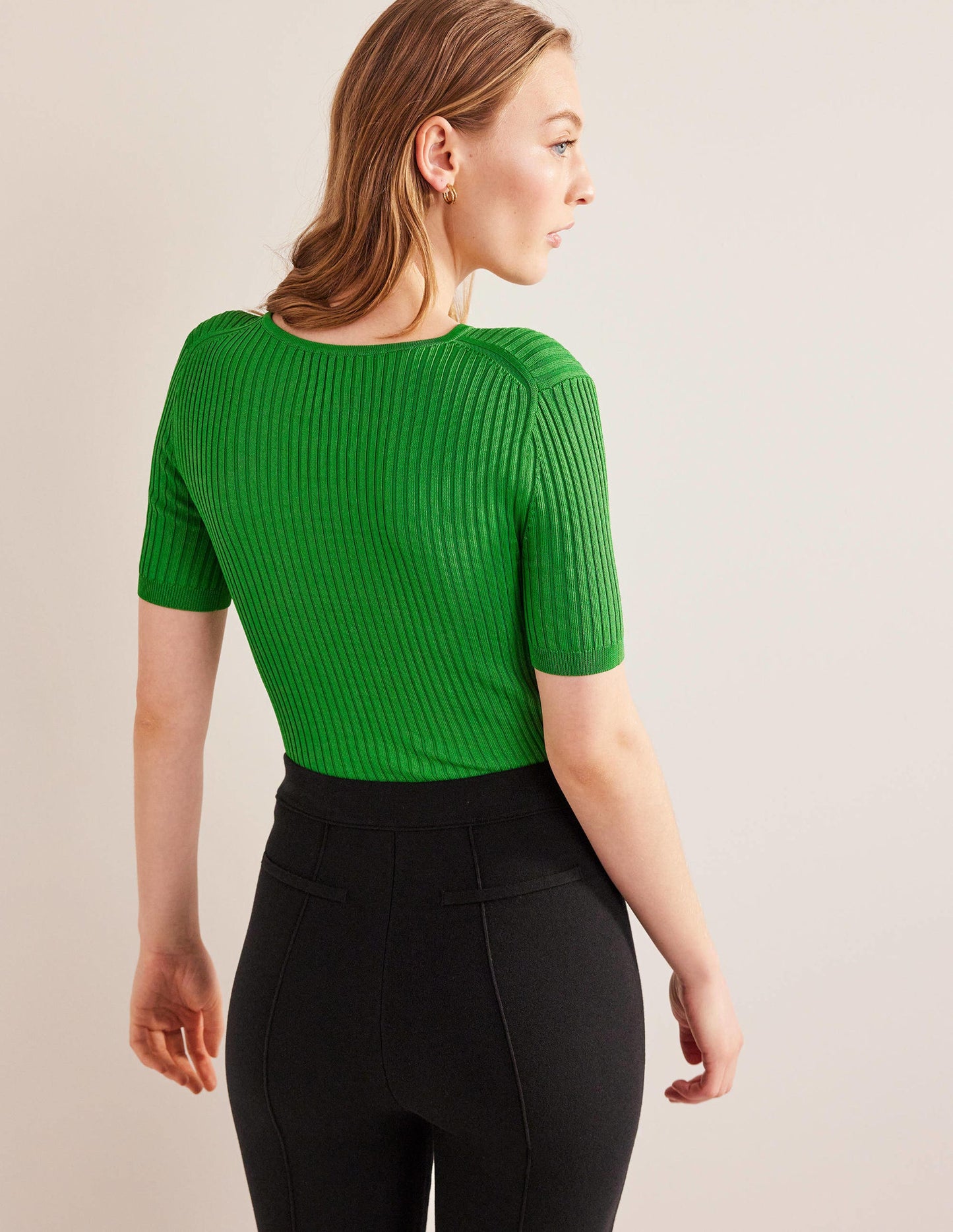 Ribbed Knitted T-Shirt-Frog