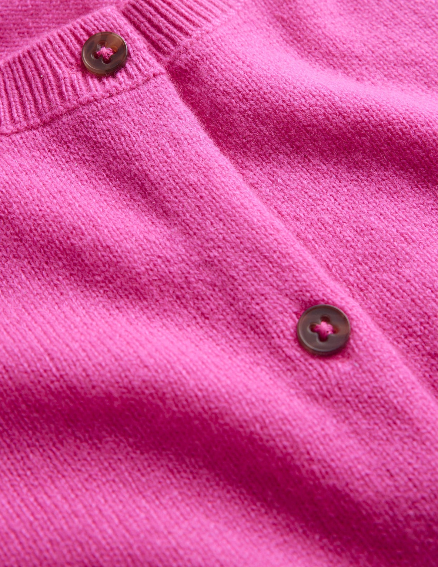 Cropped Cashmere Cardigan-Neon Pink