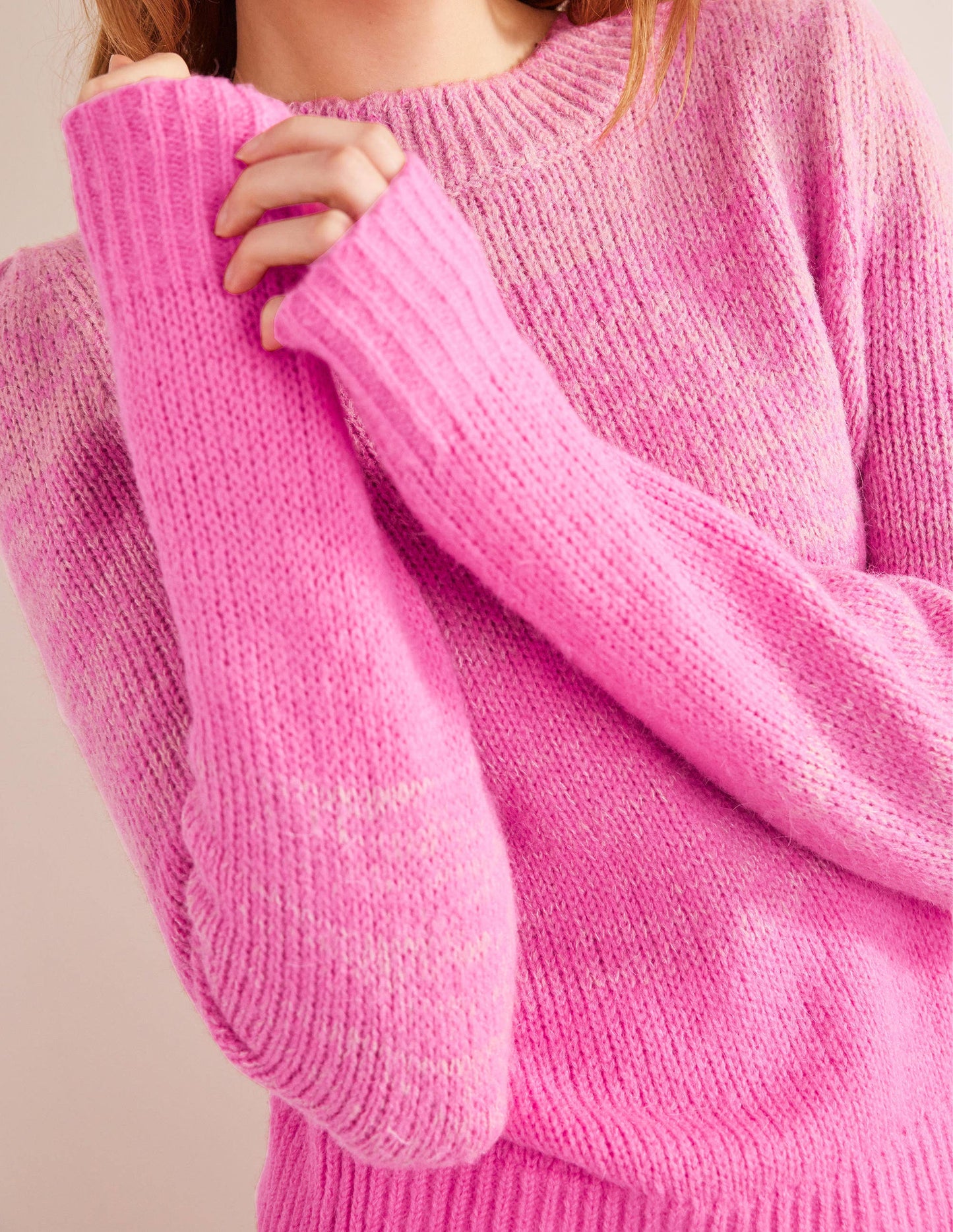 Fluffy Jumper-Pink Ombre