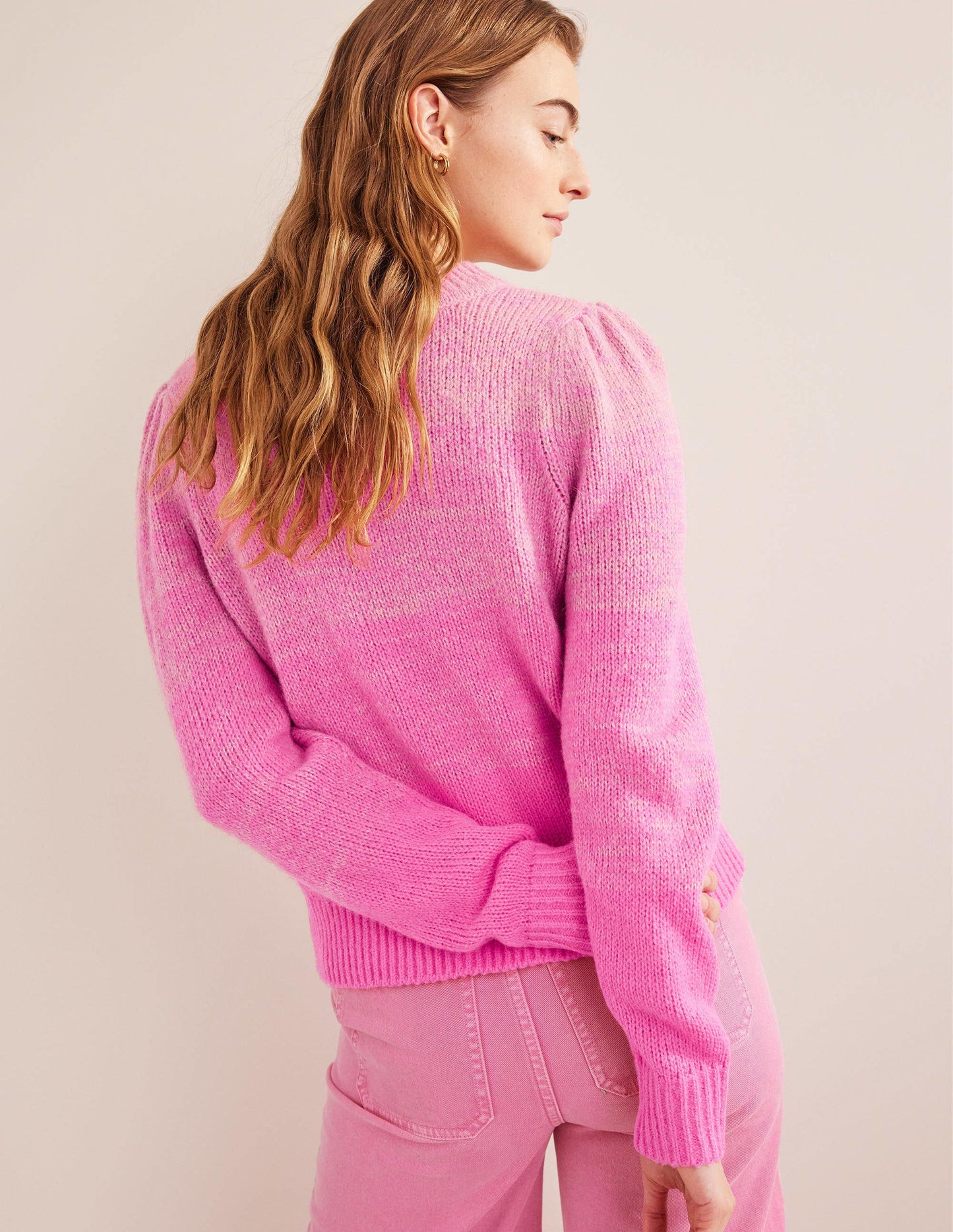 Fluffy Jumper-Pink Ombre