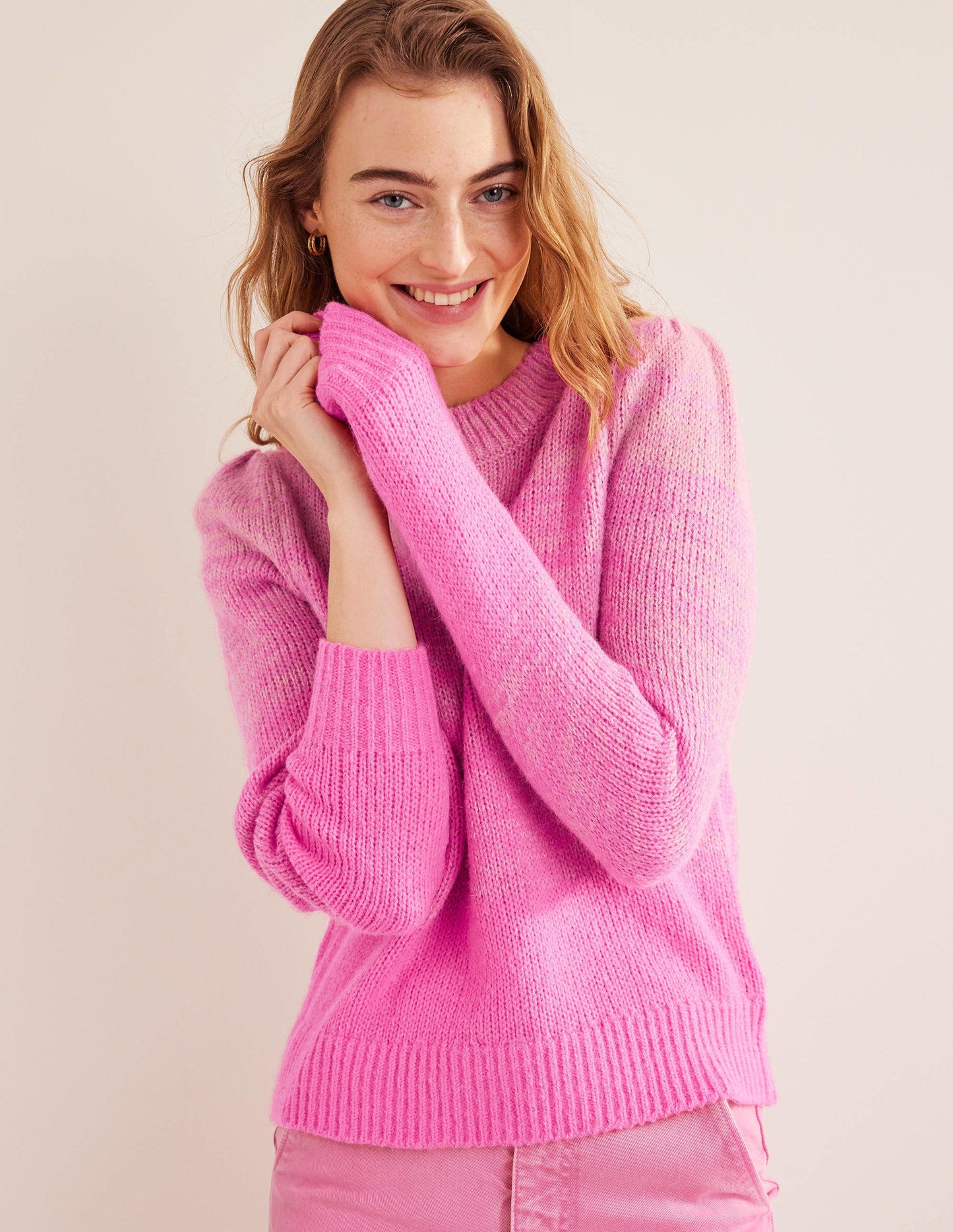 Fluffy Jumper-Pink Ombre