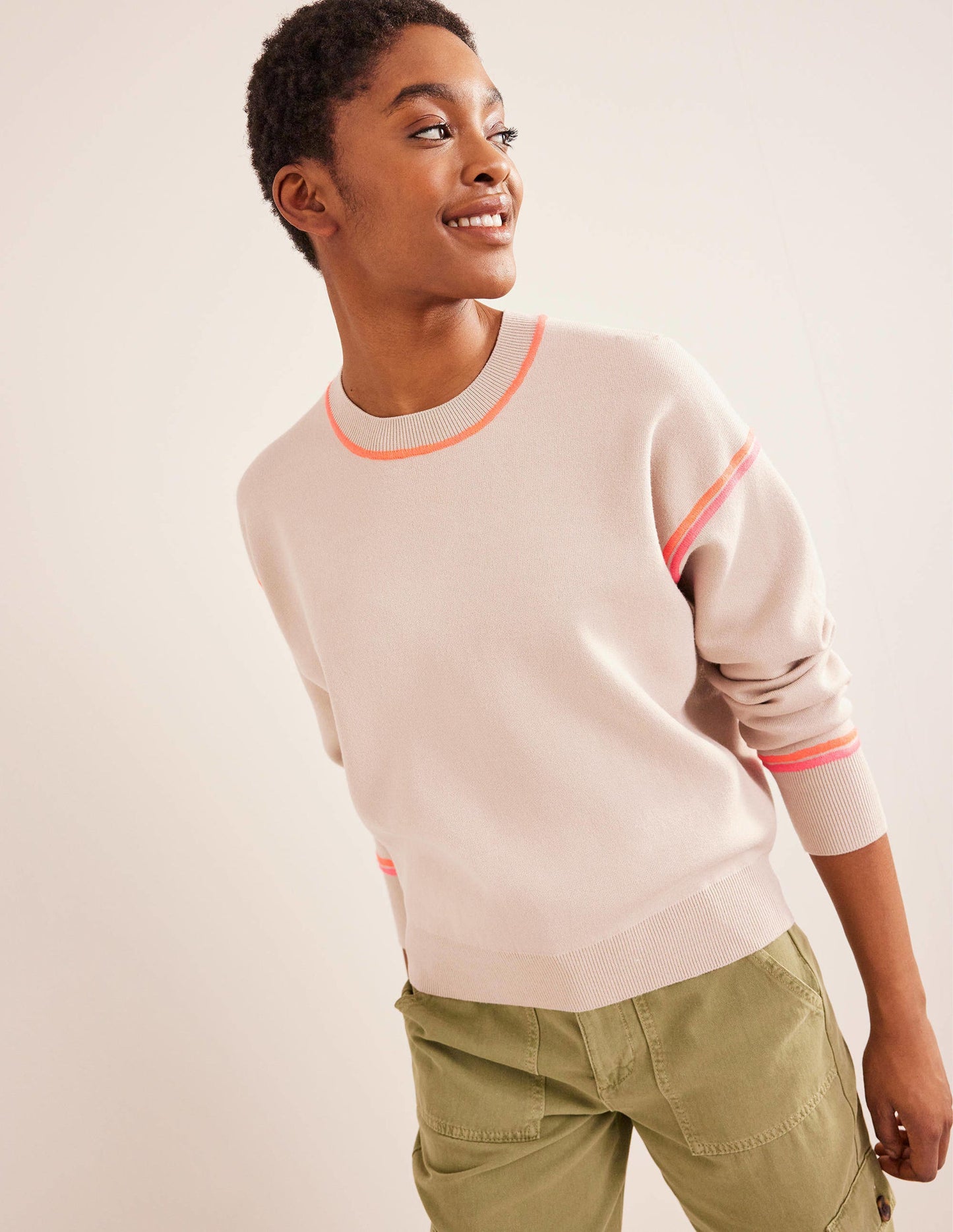 Knitted Sweatshirt-Chinchilla Melange
