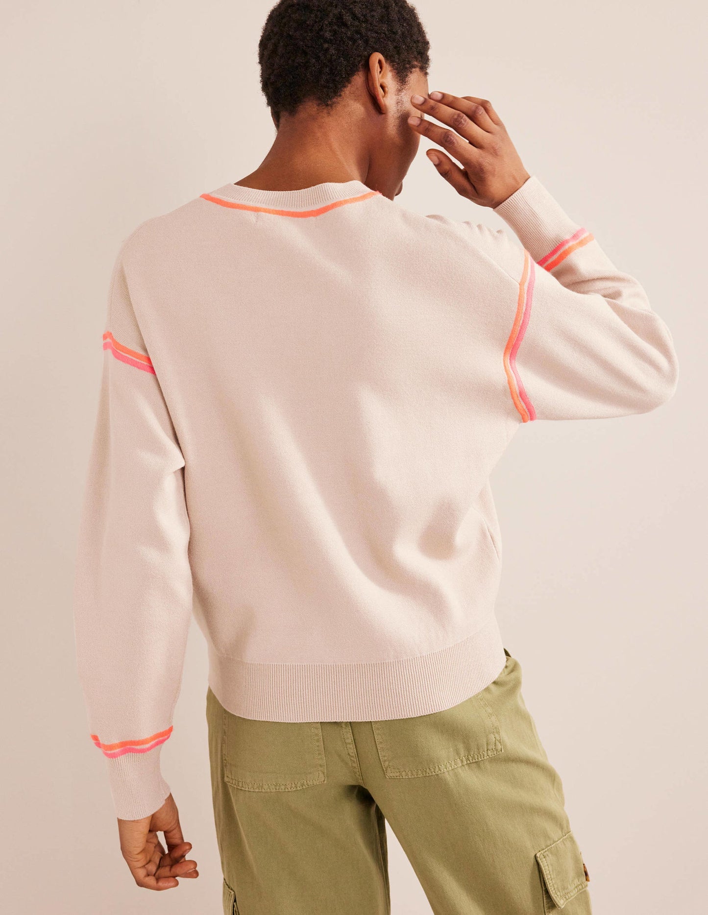 Knitted Sweatshirt-Chinchilla Melange