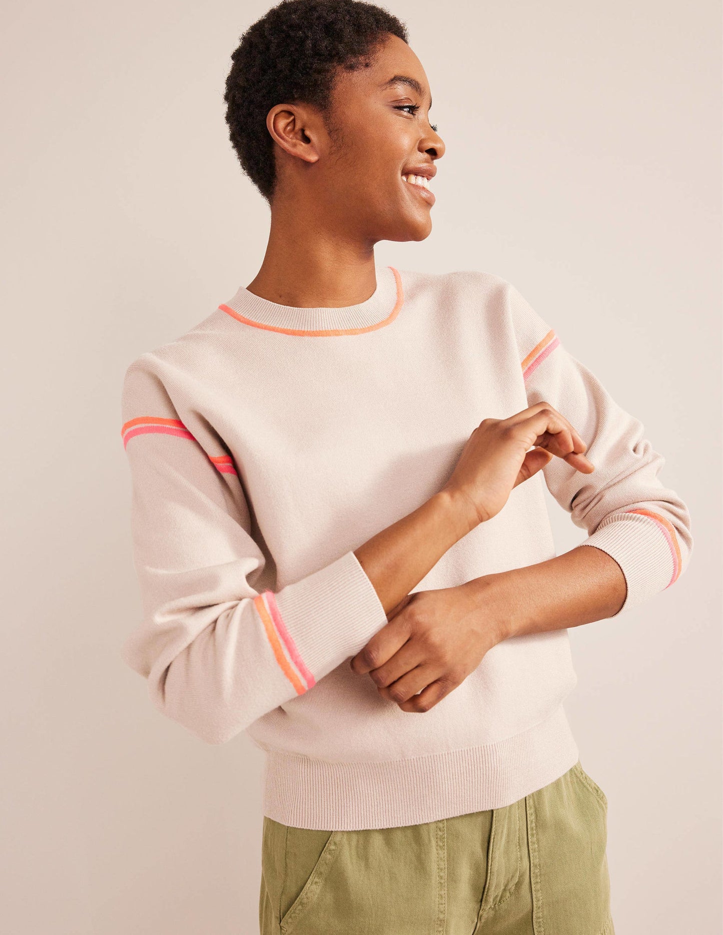 Knitted Sweatshirt-Chinchilla Melange