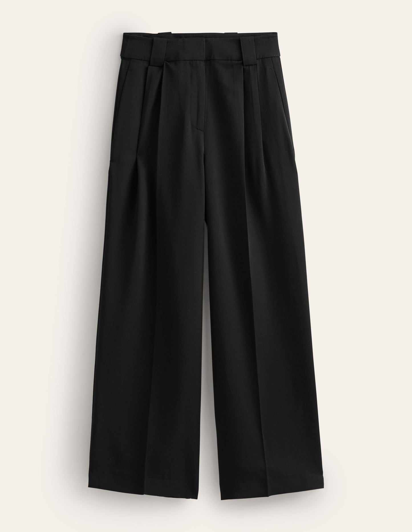 Islington Wide Leg Trousers-Black
