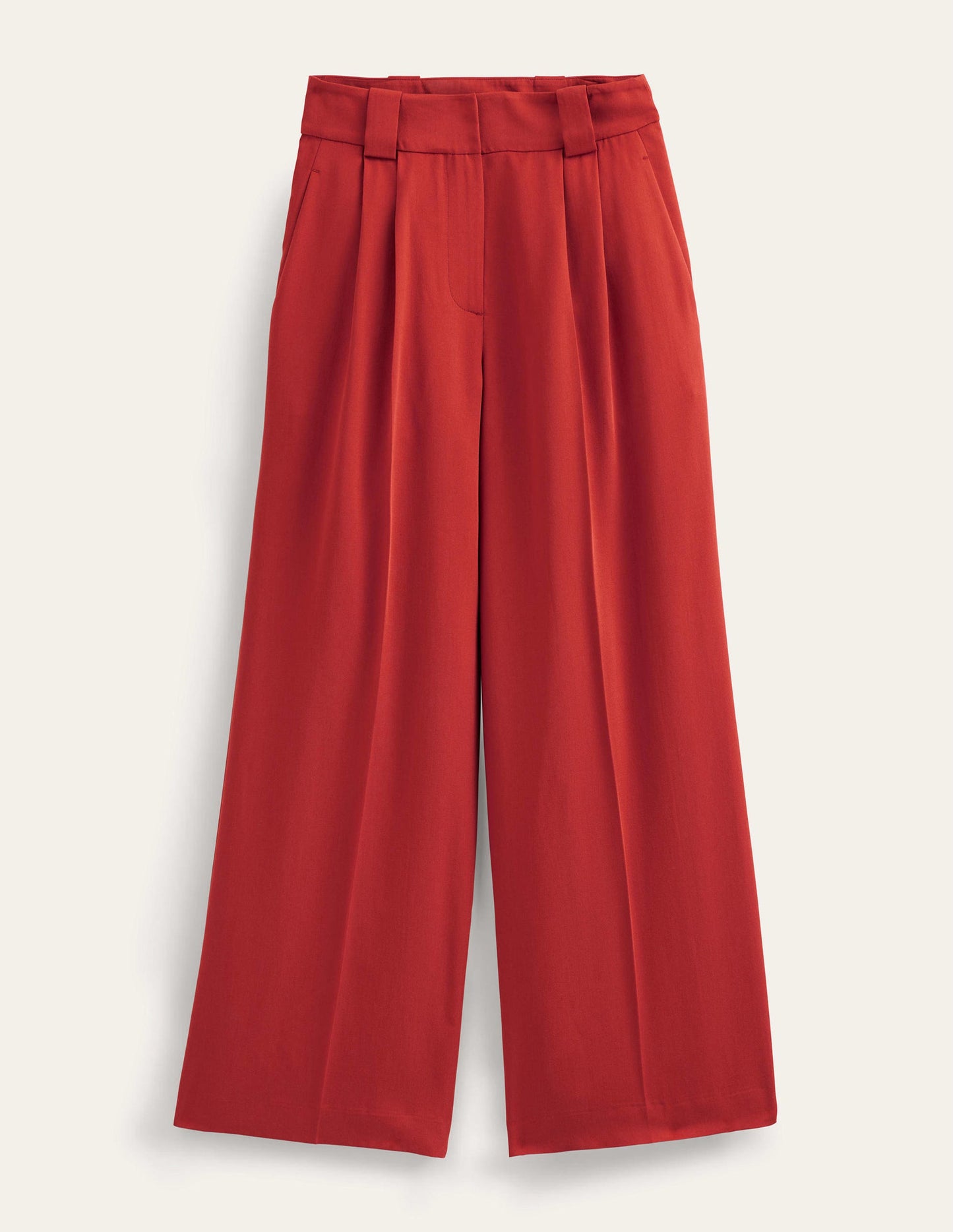 Islington Wide Leg Trousers-Tomato