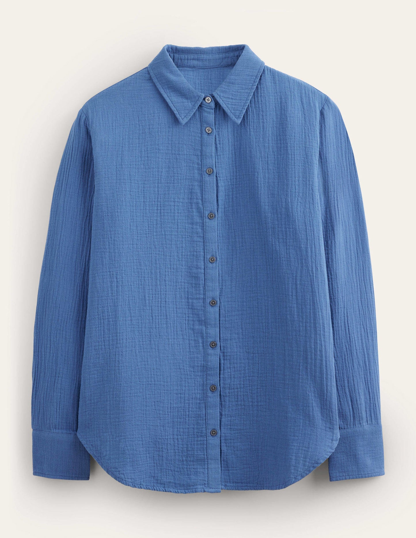 Cotton Texture Shirt-True Navy