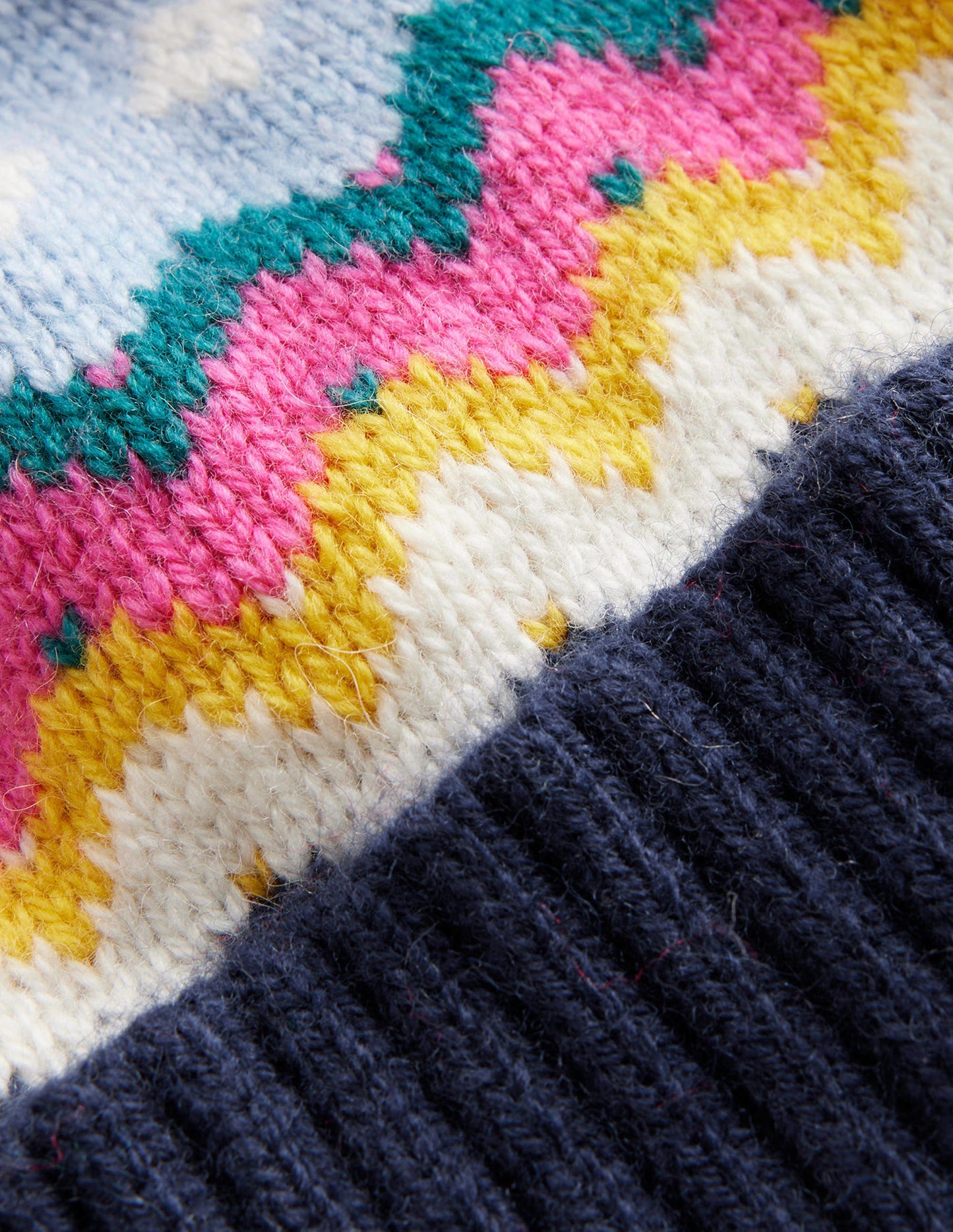 Classic Fair Isle Hat-Navy