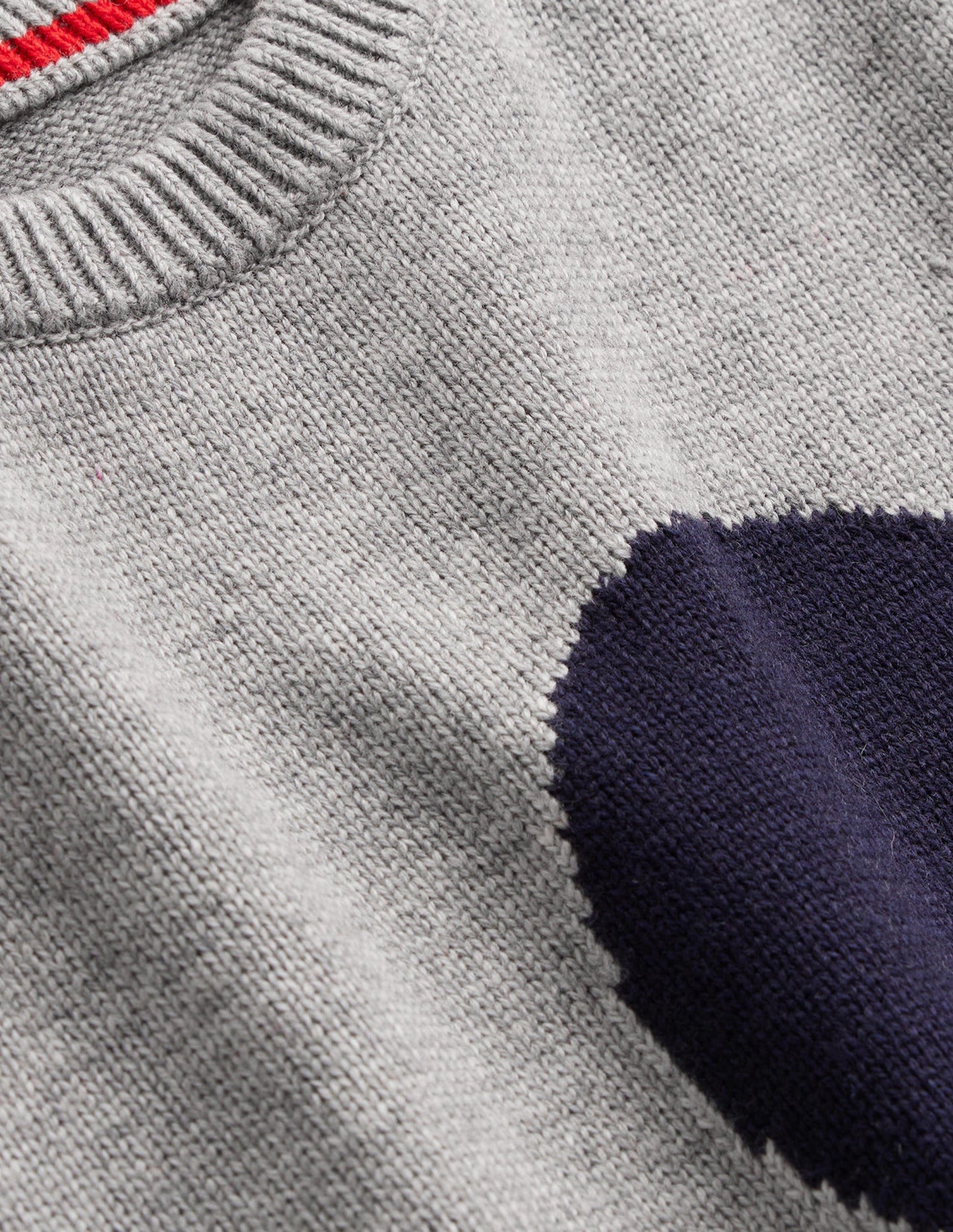 Fiona Tank-Grey Melange, Navy Spot