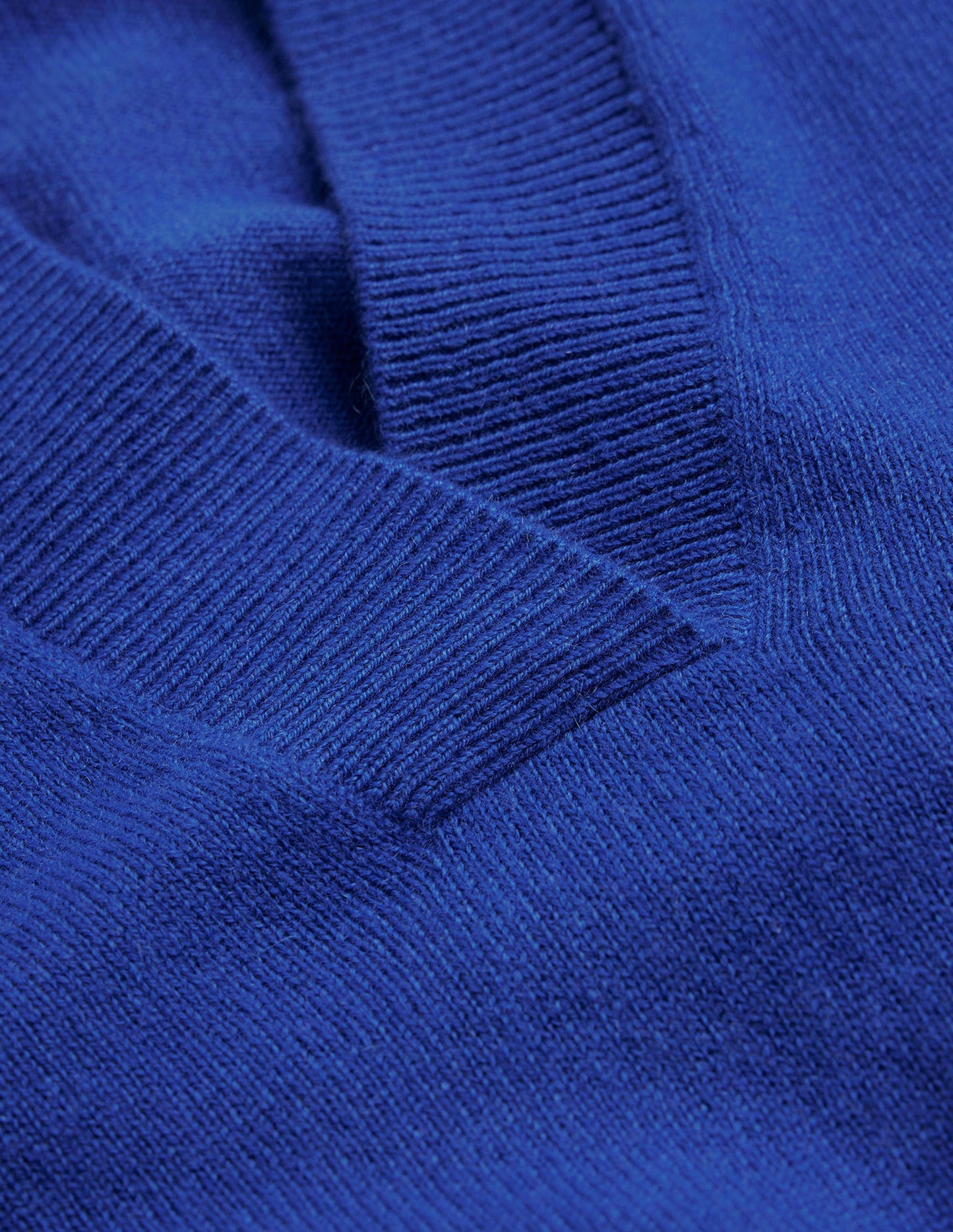 Collared Cashmere Henley-Cobalt