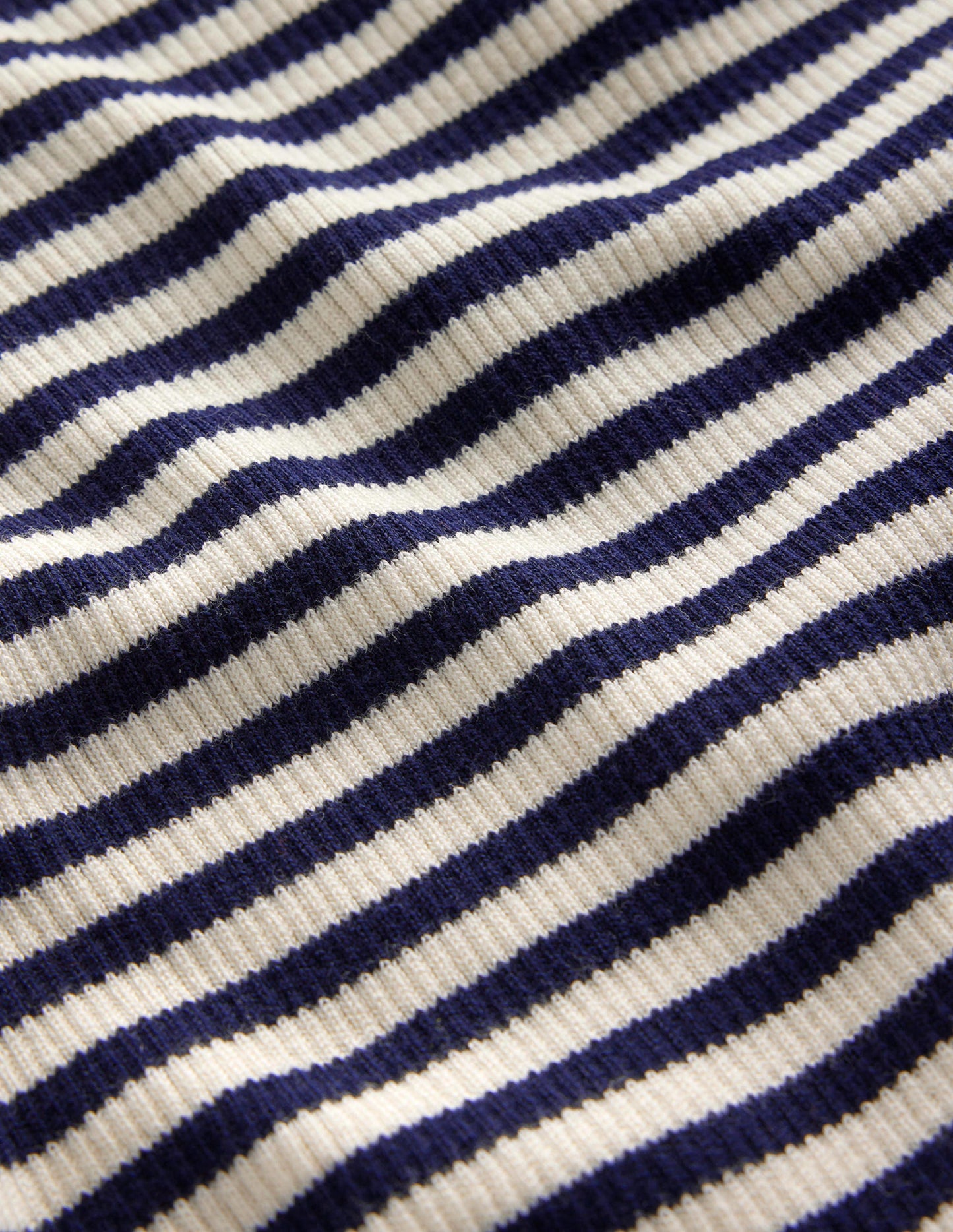 Catriona Roll Neck Jumper-Navy and Ivory