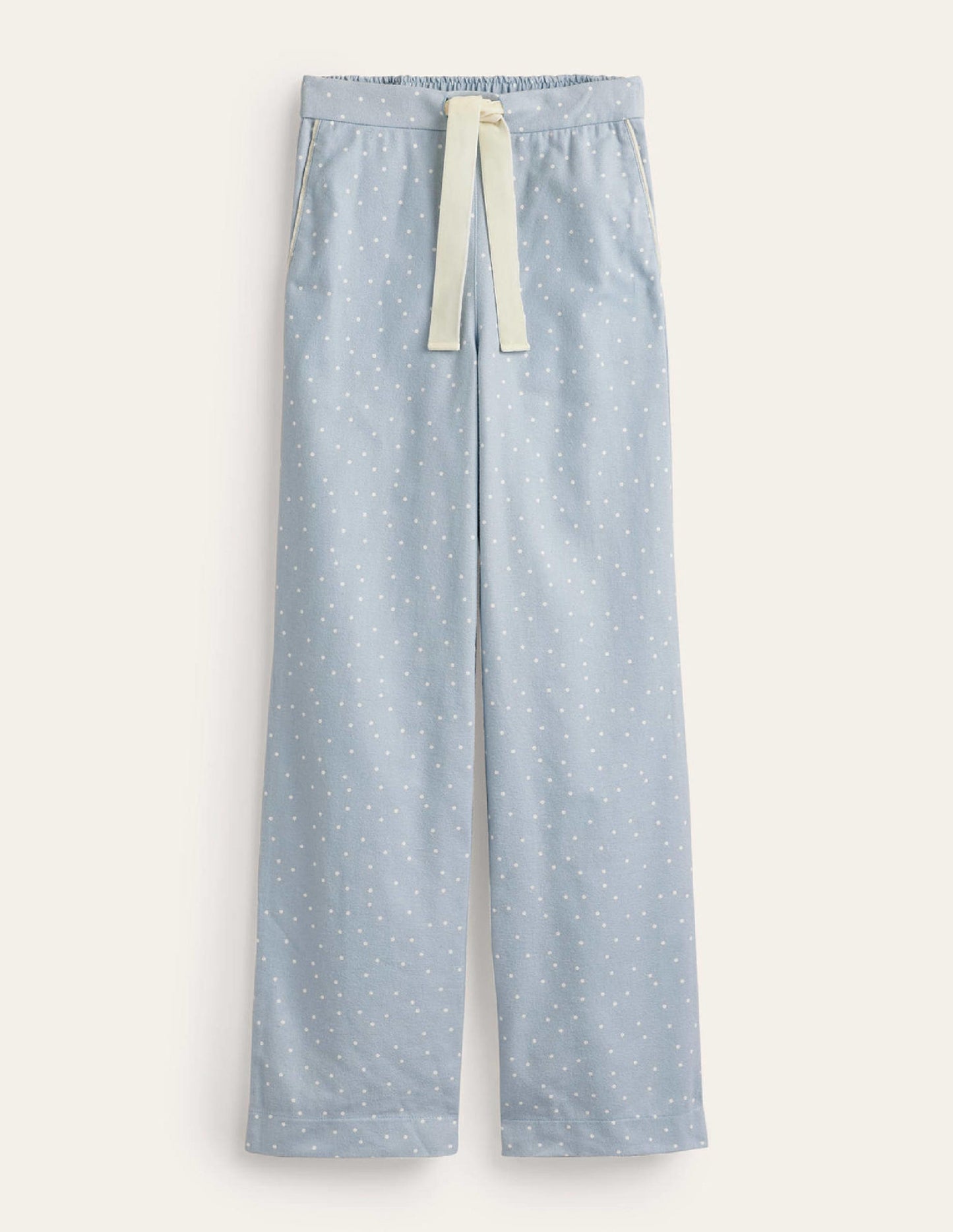 Brushed Cotton Pyjama Trousers-Surf, Spaced Dotty